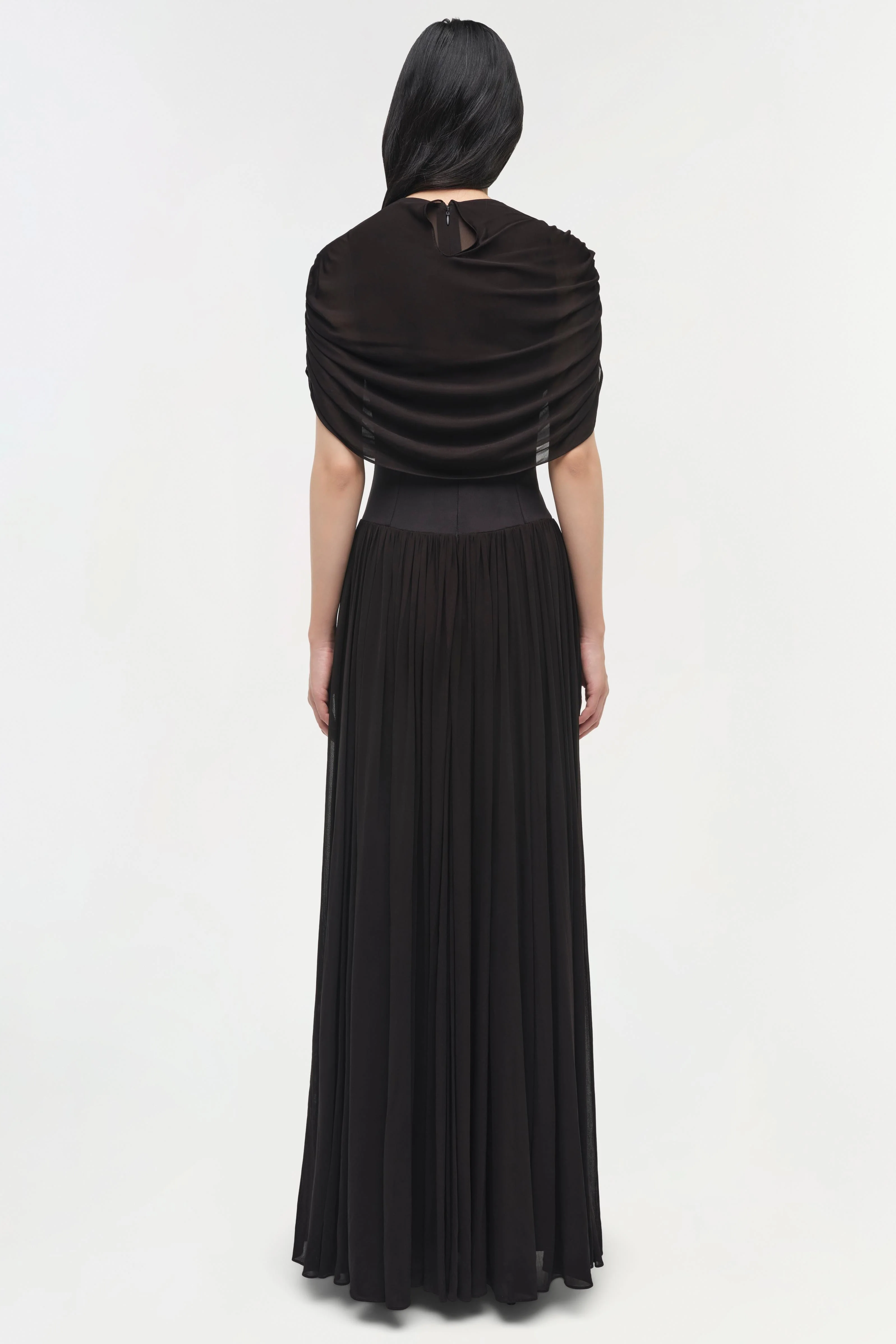 Simkhai - Nancie Draped Jersey Cape Maxi Dress - Image 5