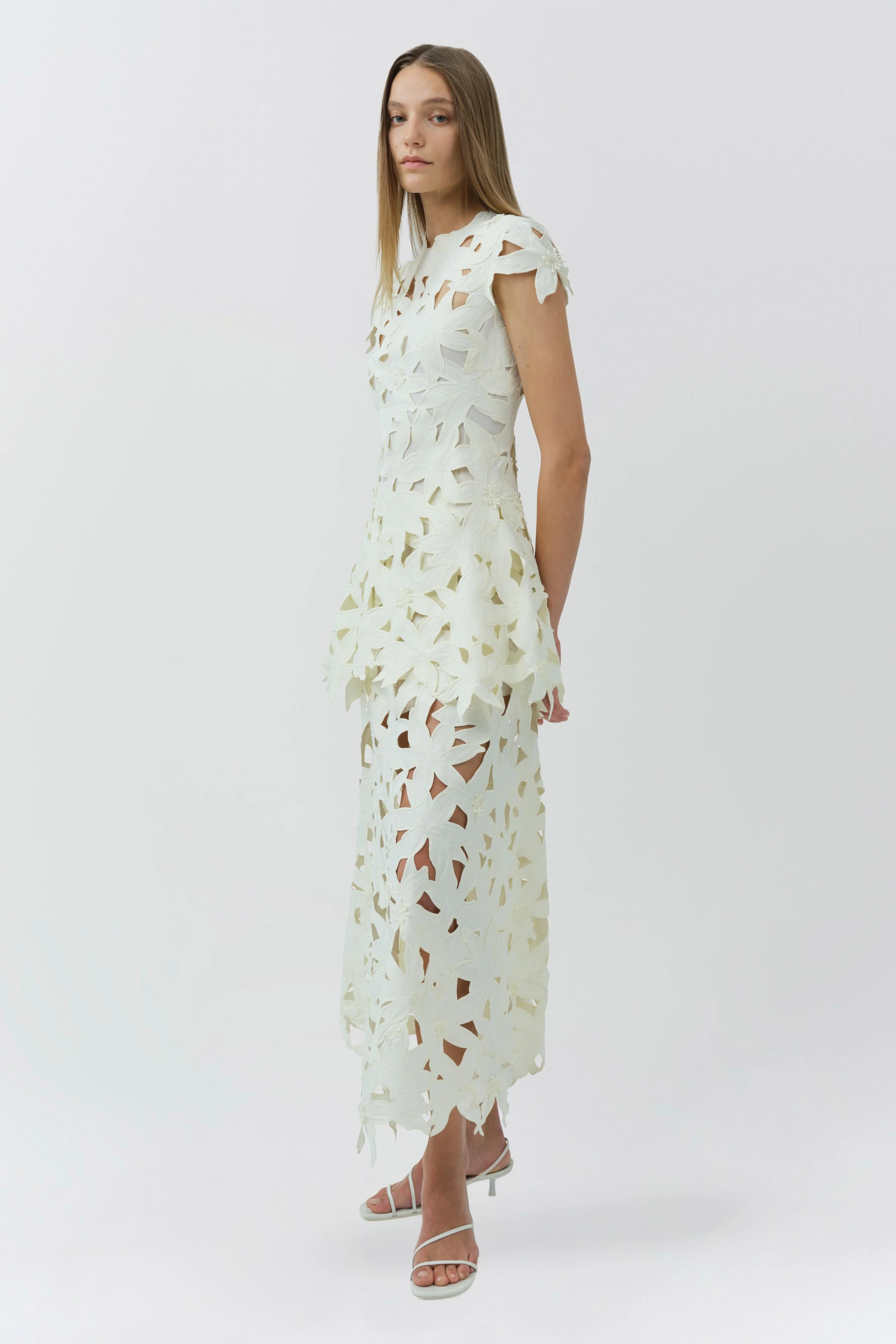 Simkhai - Neve Embroidered Cotton Midi Dress - Image 4