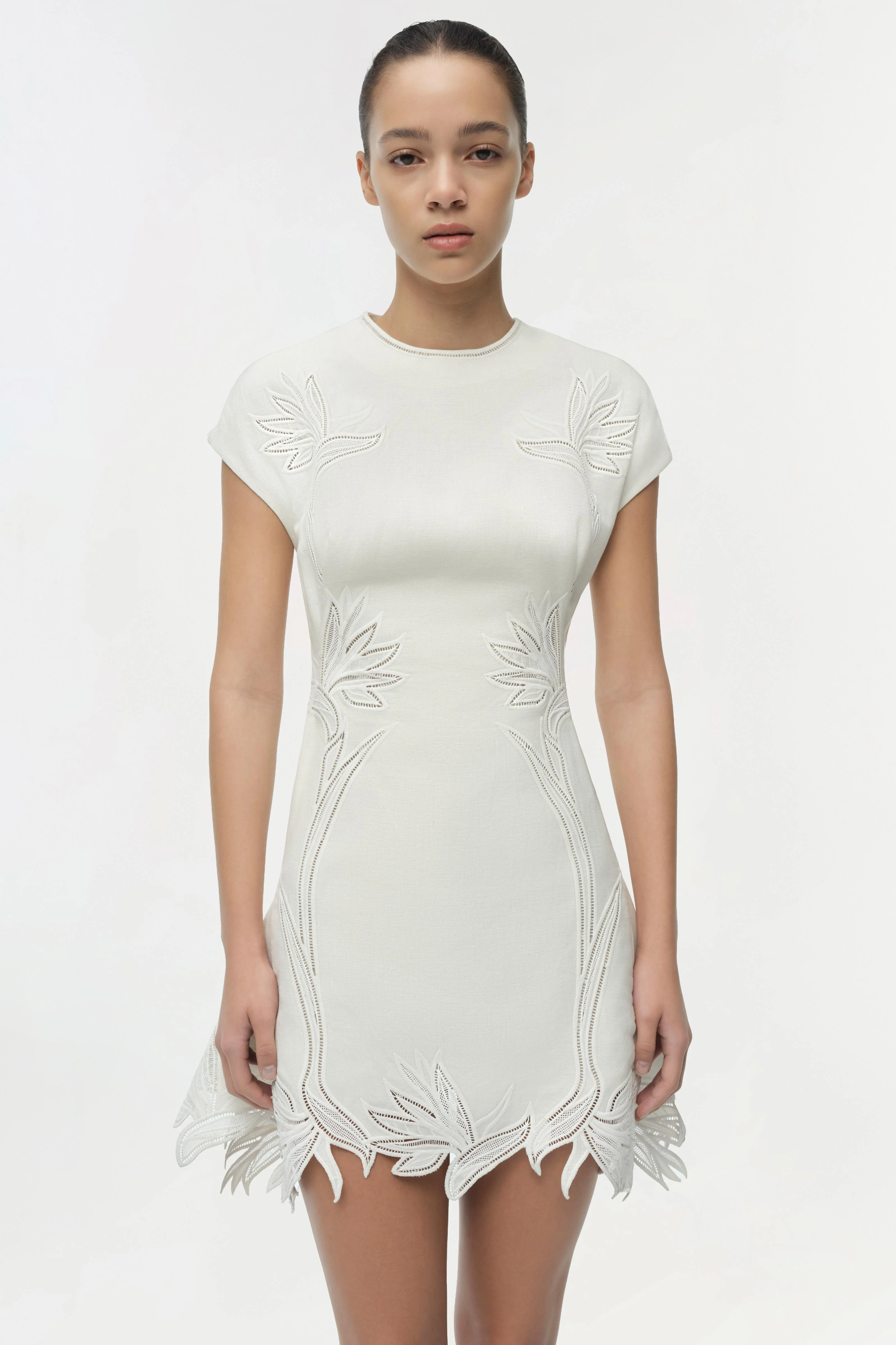 Simkhai - Raquel Embroidered Mini Dress - Image 3