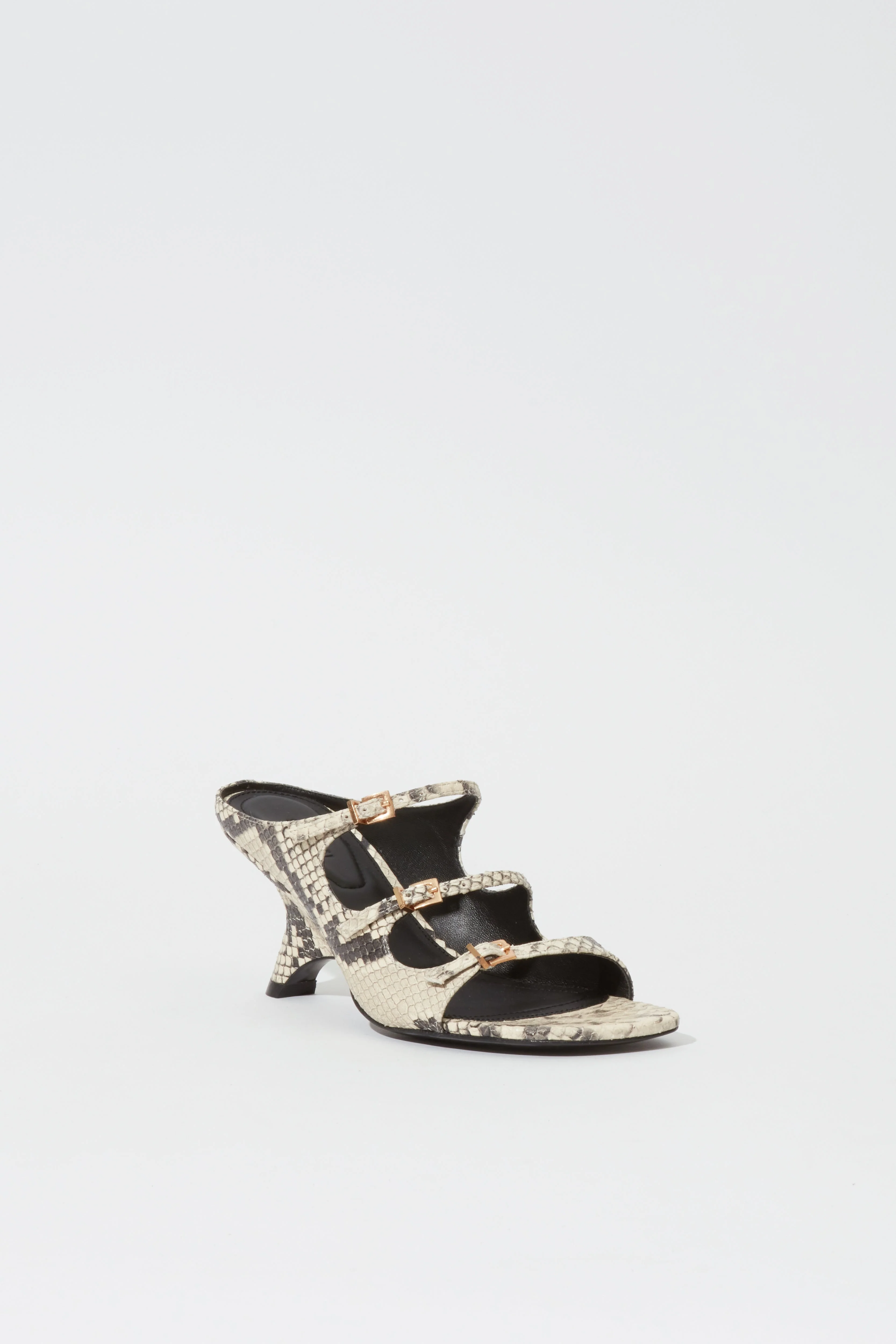 Simkhai - River Snake Print Leather Buckle Mule - Image 2