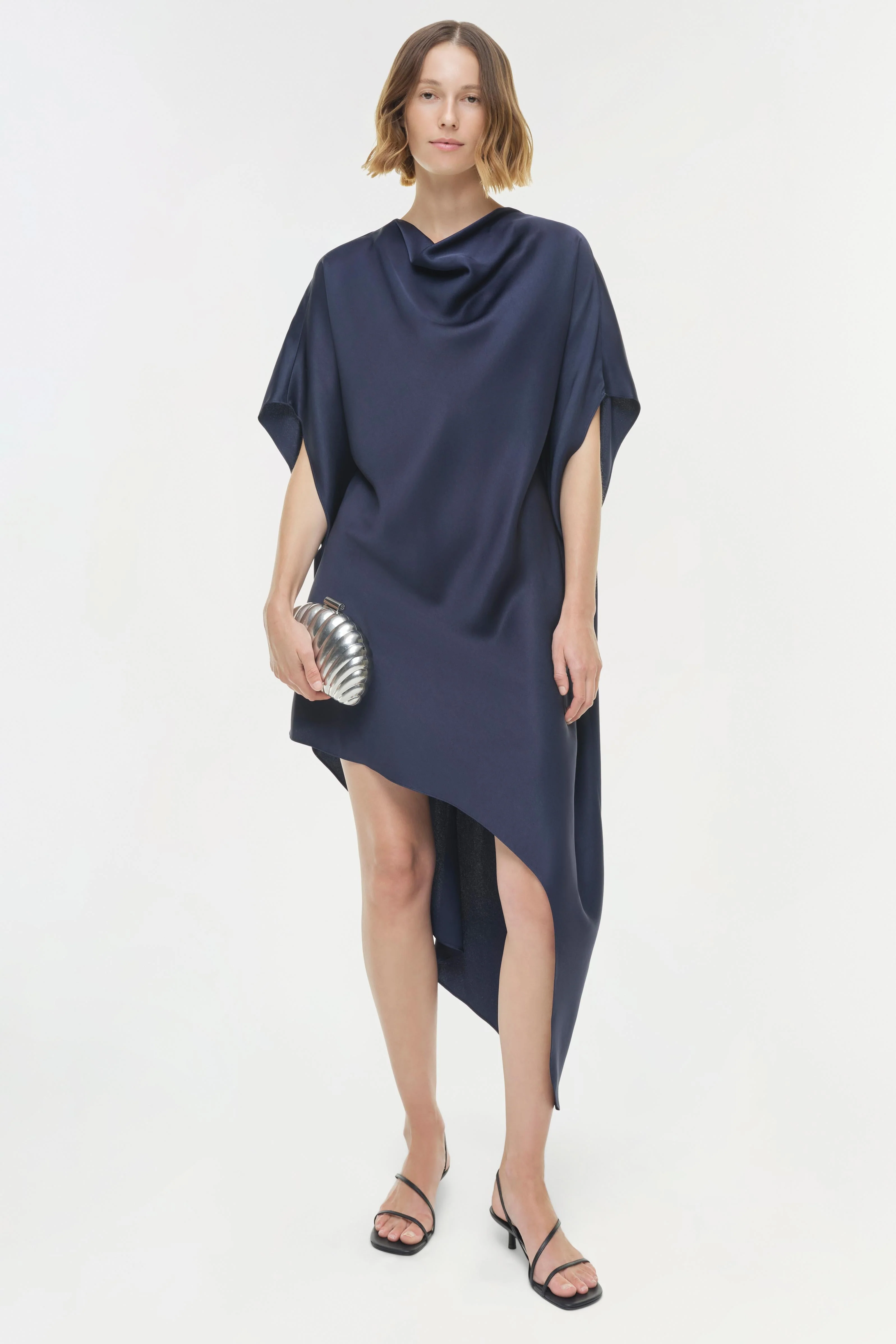 Simkhai - Sadia Satin Mini Cape Dress - Image 2