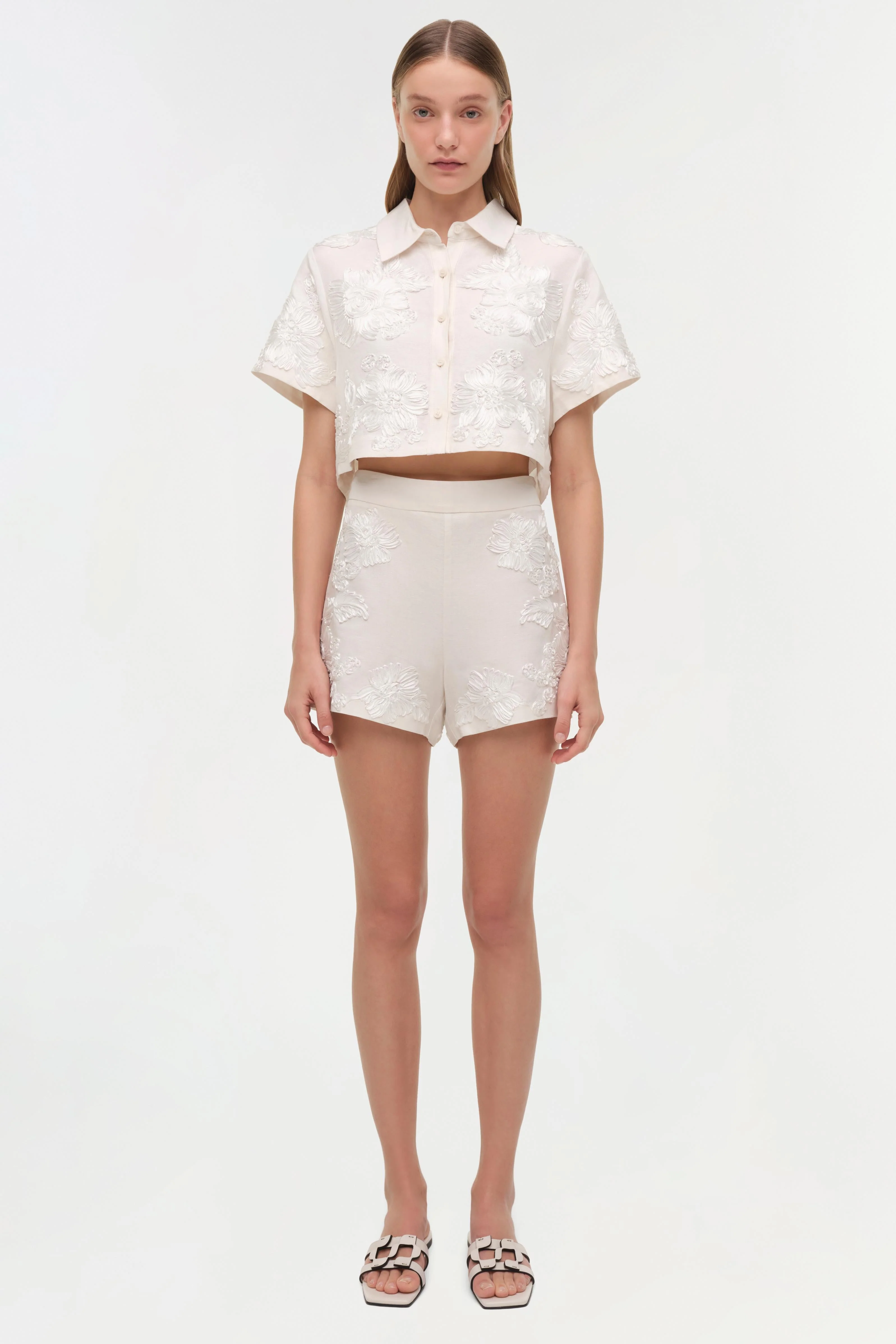 Simkhai - Sammie Soutache Linen Short - Image 6
