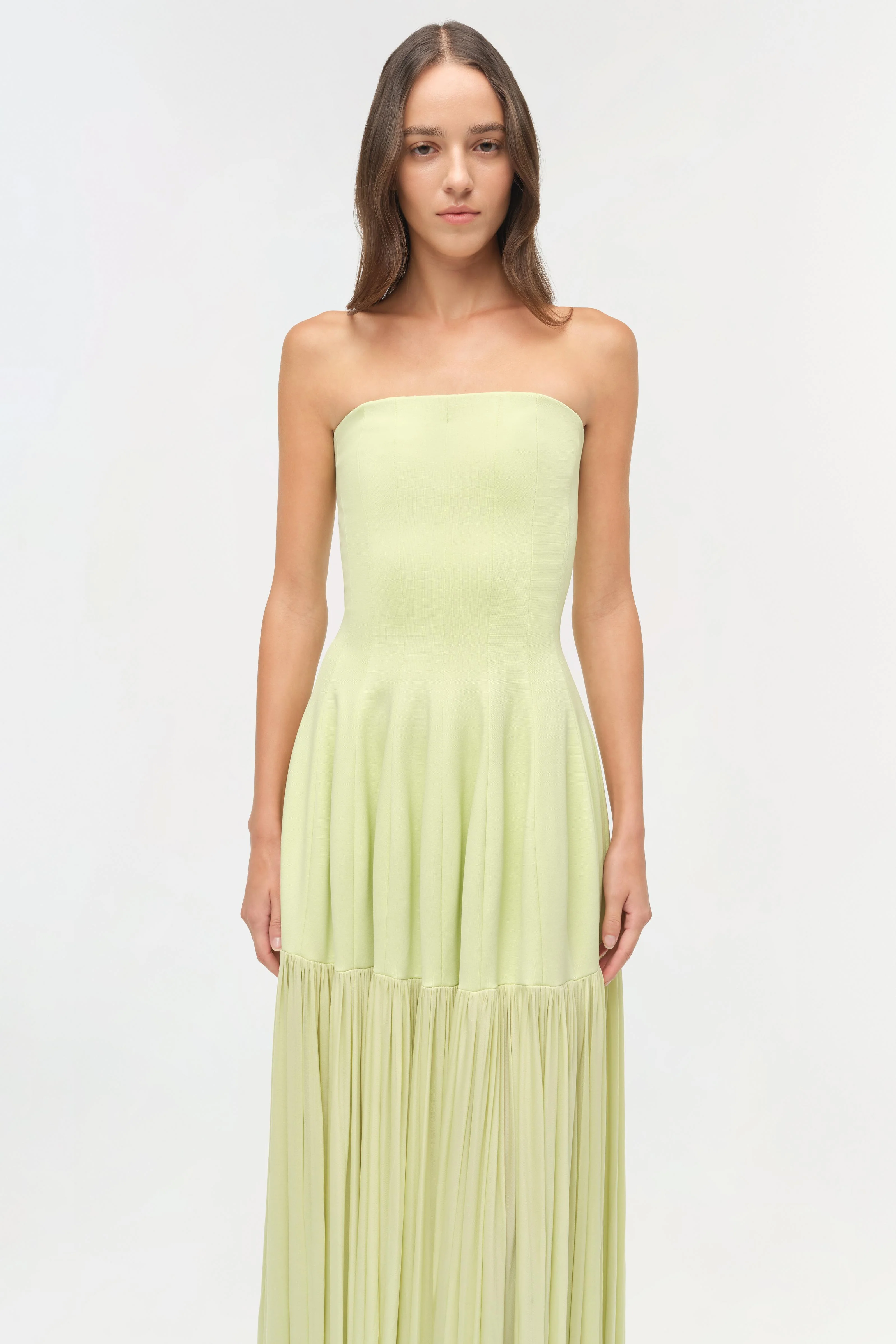 Simkhai - Sandrine Draped Jersey Bustier Midi Dress - Image 4