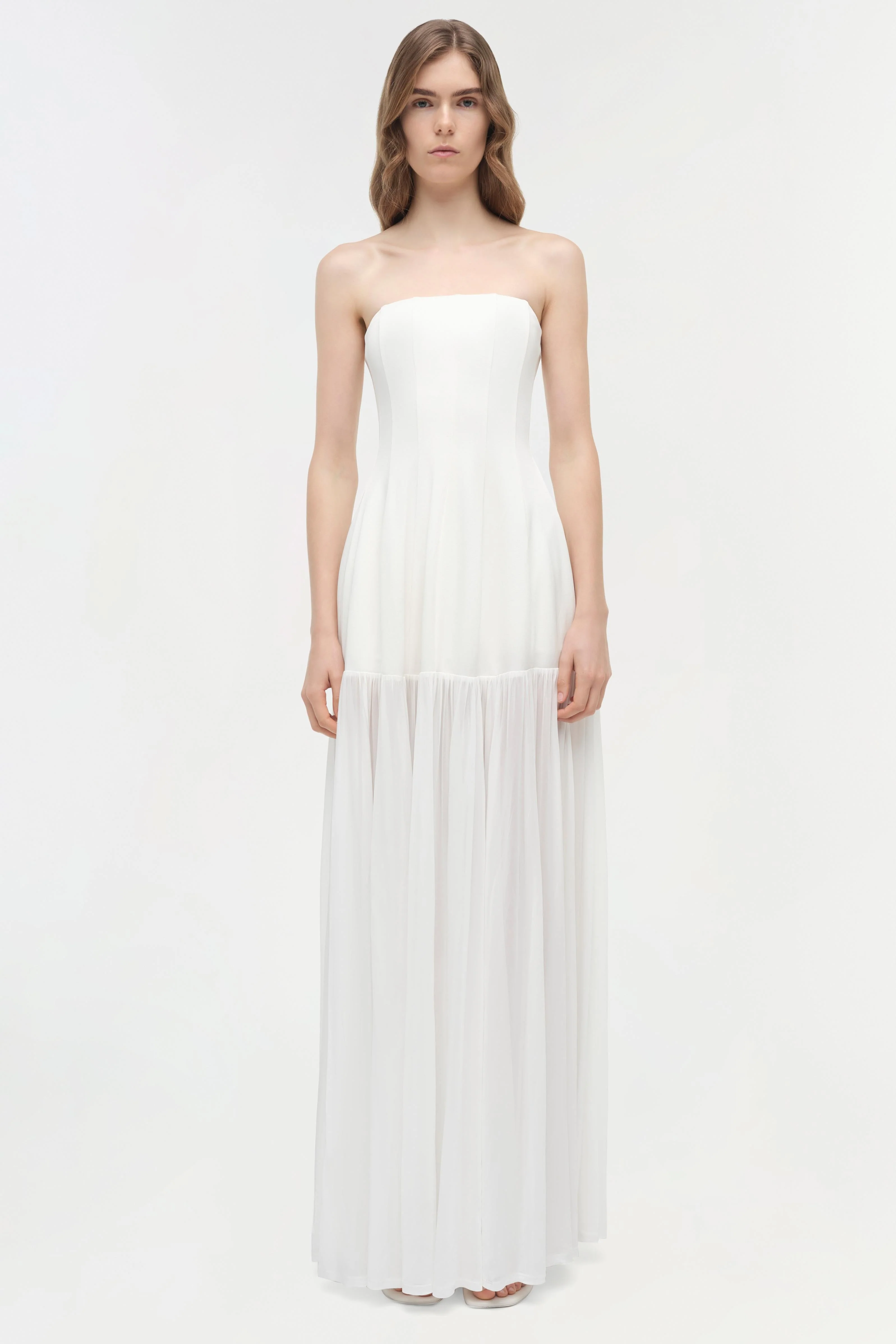 Simkhai - Sandrine Draped Jersey Bustier Midi Dress - Image 6