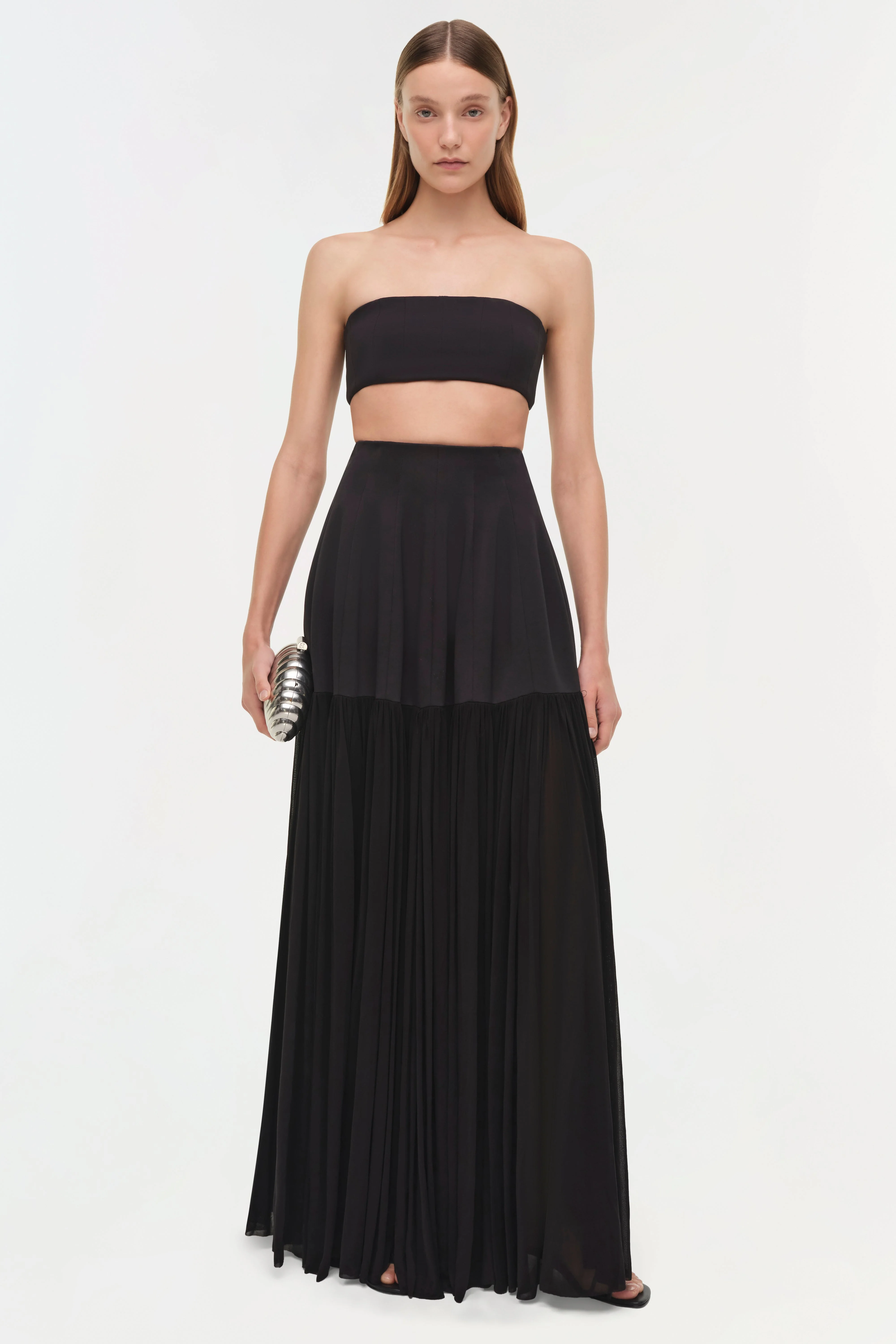 Simkhai - Saryn Draped Jersey Midi Skirt - Image 4