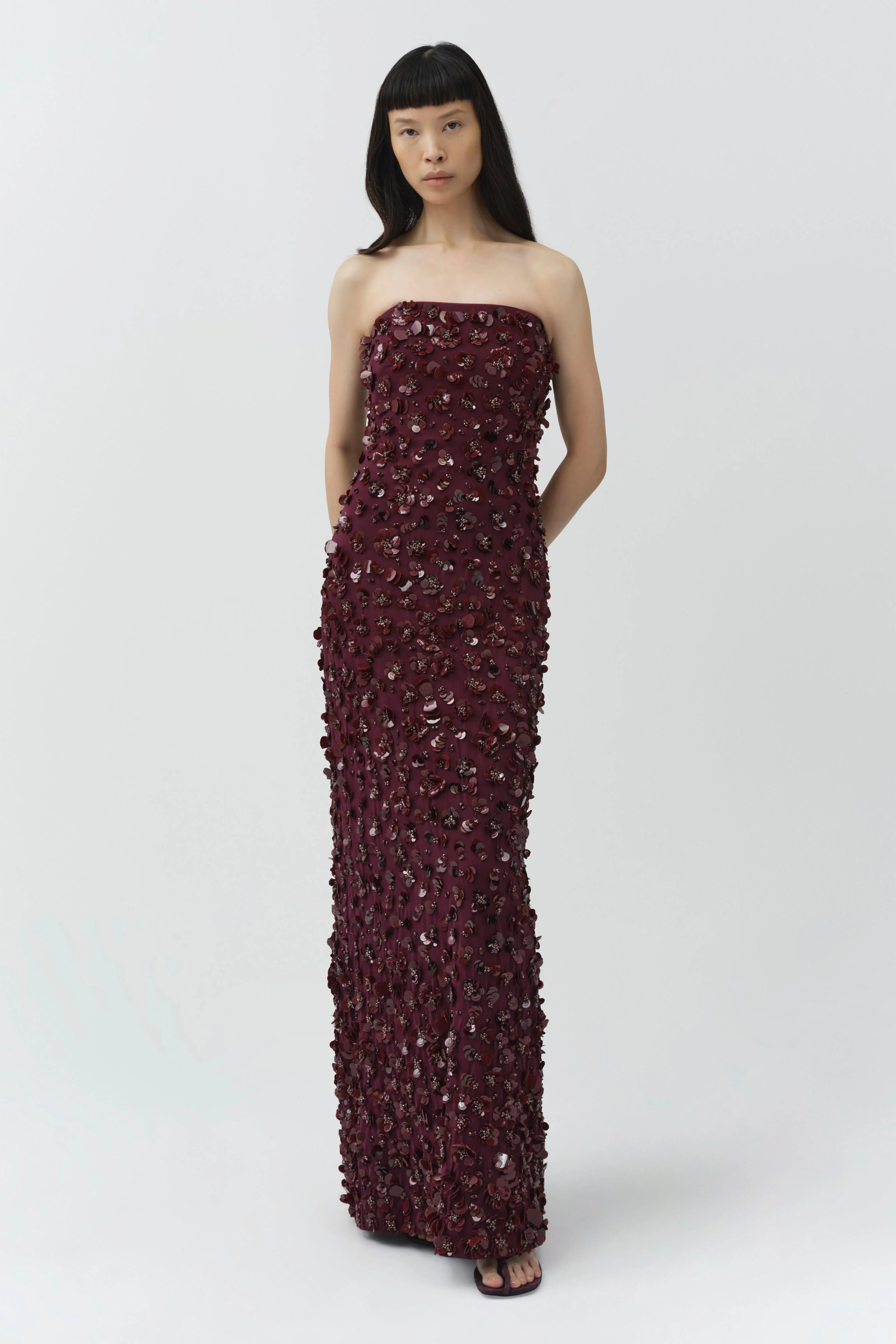 Simkhai - Serafina Strapless Embellished Gown - Image 4