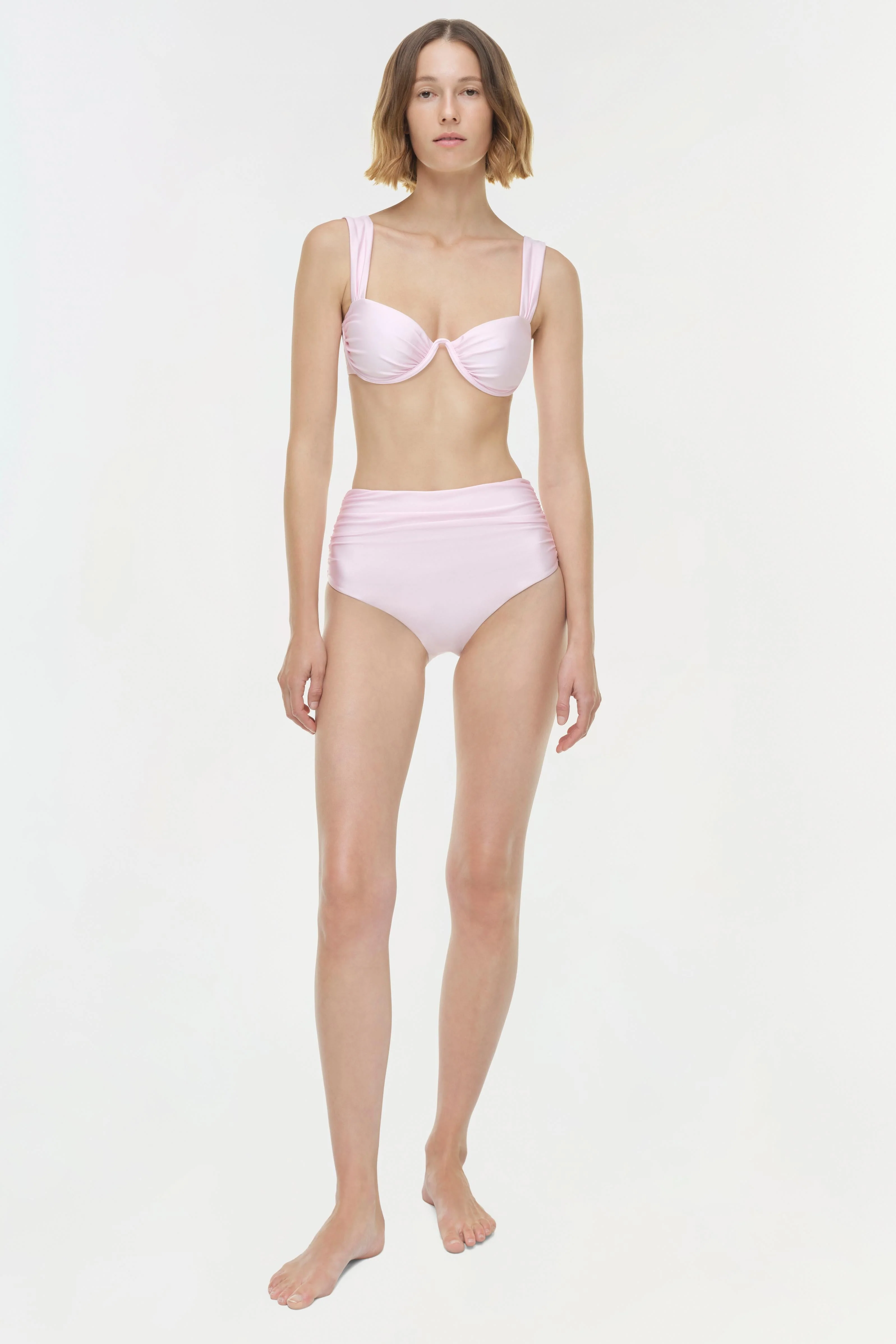 Simkhai - Teya High Waisted Ruched Bikini Bottom - Image 2