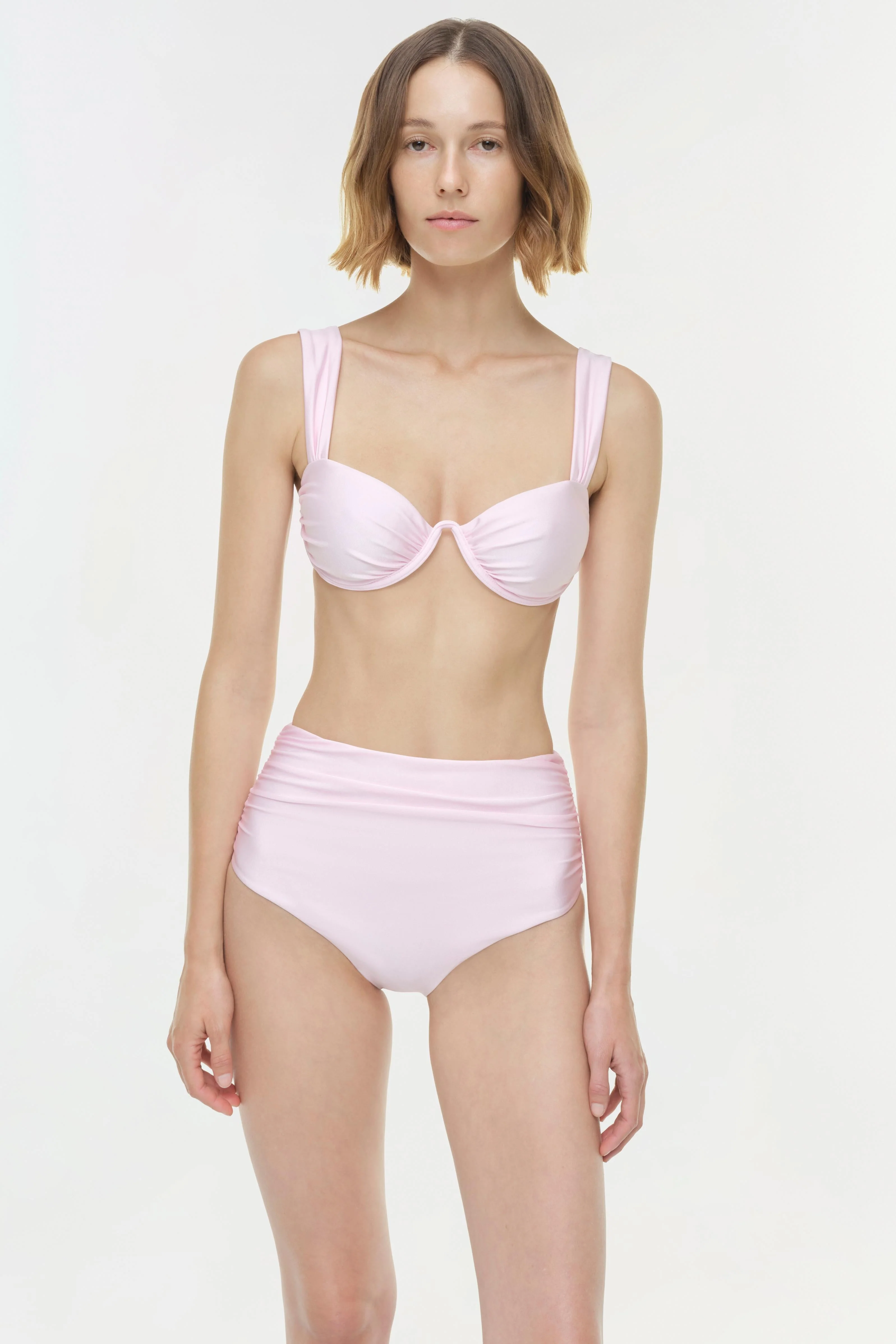 Simkhai - Teya High Waisted Ruched Bikini Bottom - Image 3