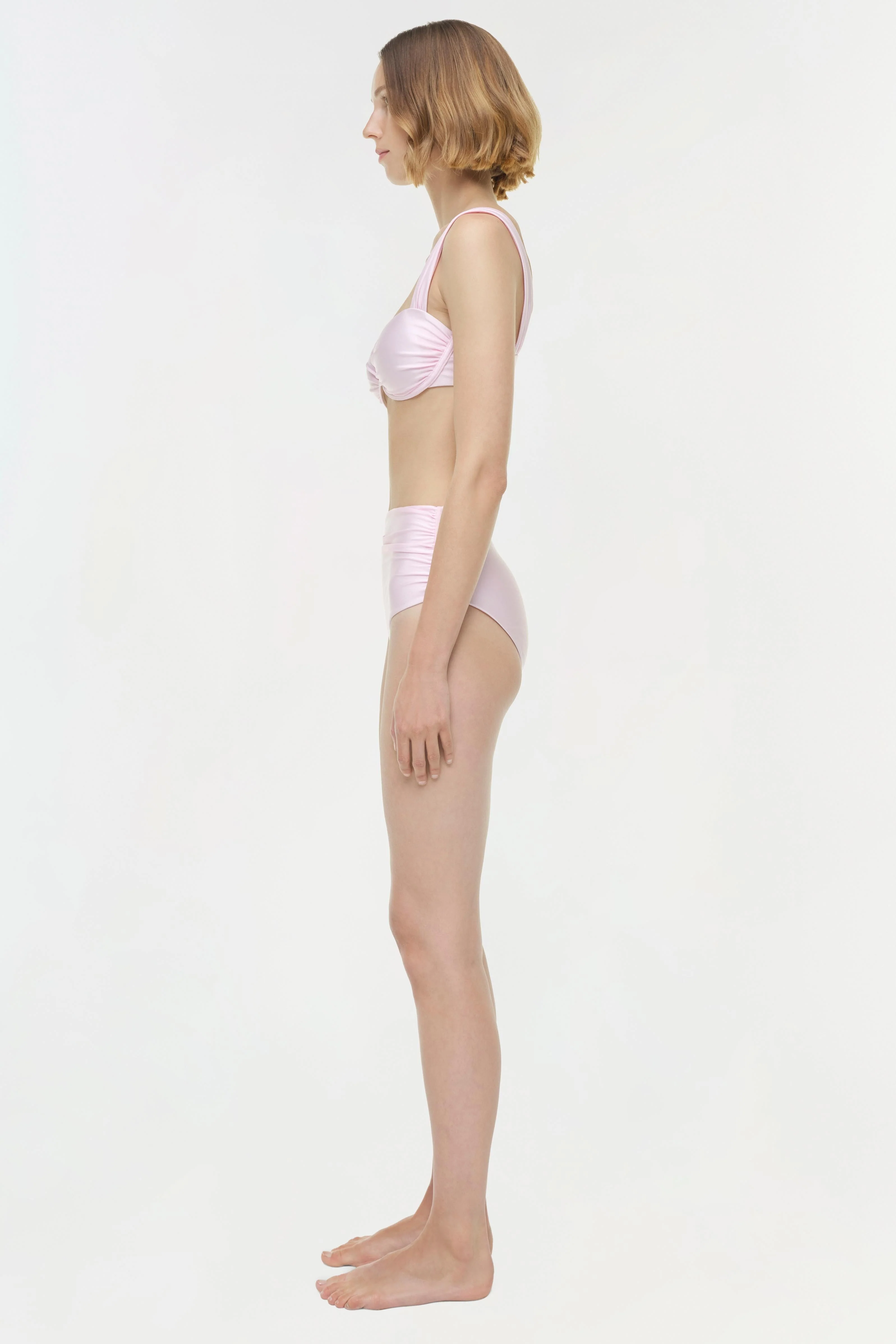 Simkhai - Teya High Waisted Ruched Bikini Bottom - Image 4