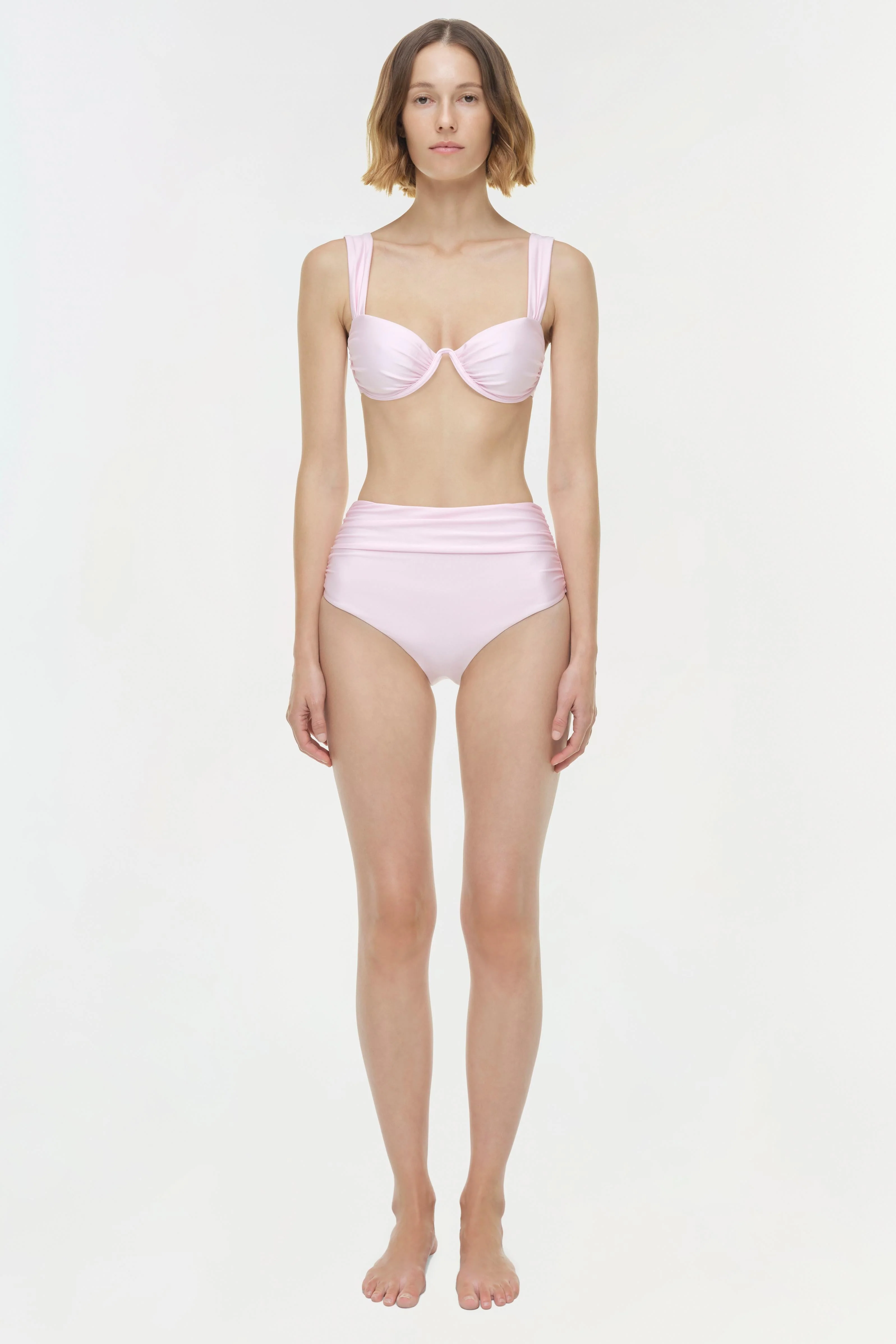 Simkhai - Teya High Waisted Ruched Bikini Bottom - Image 6