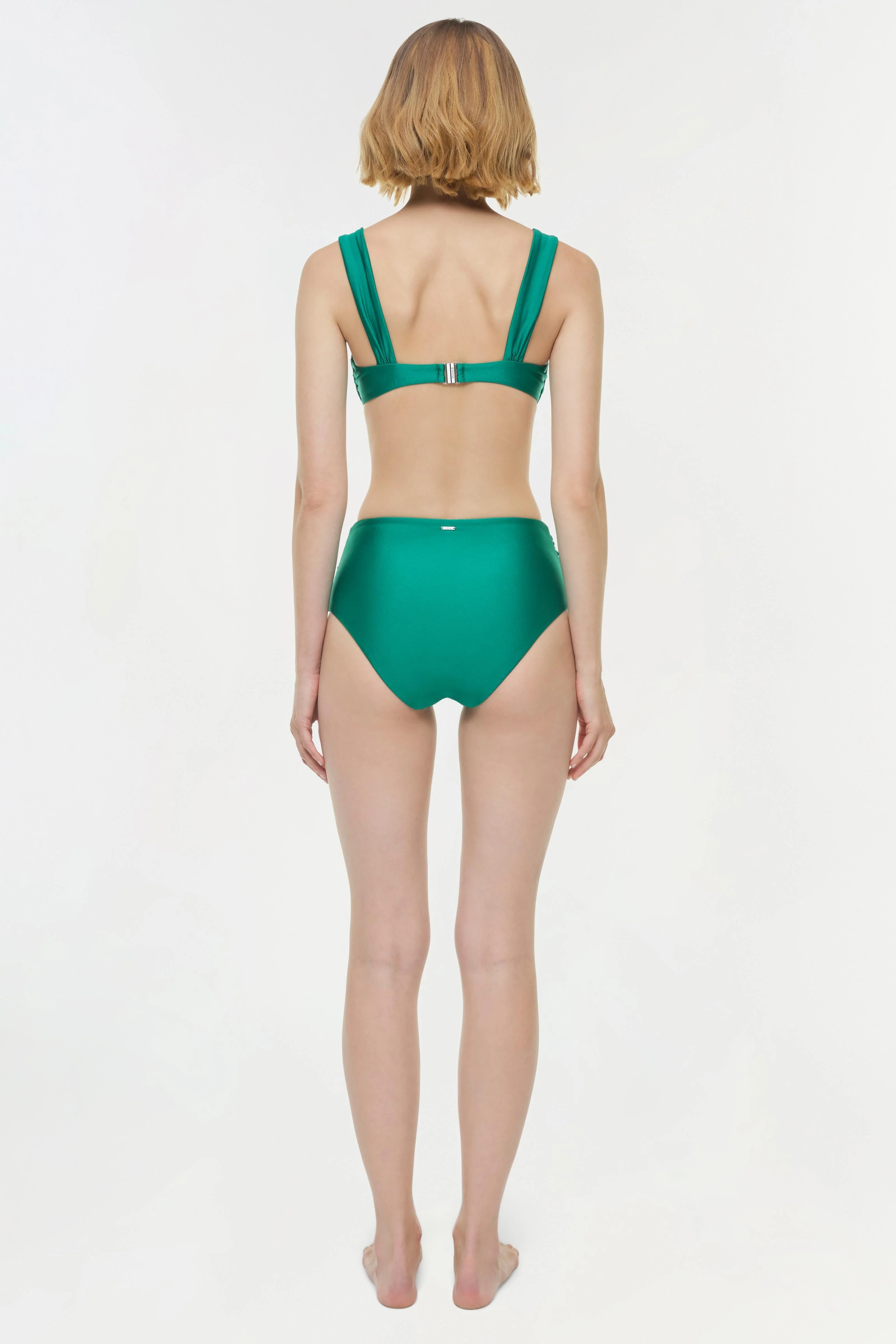 Simkhai - Teya High Waisted Ruched Bikini Bottom - Image 5
