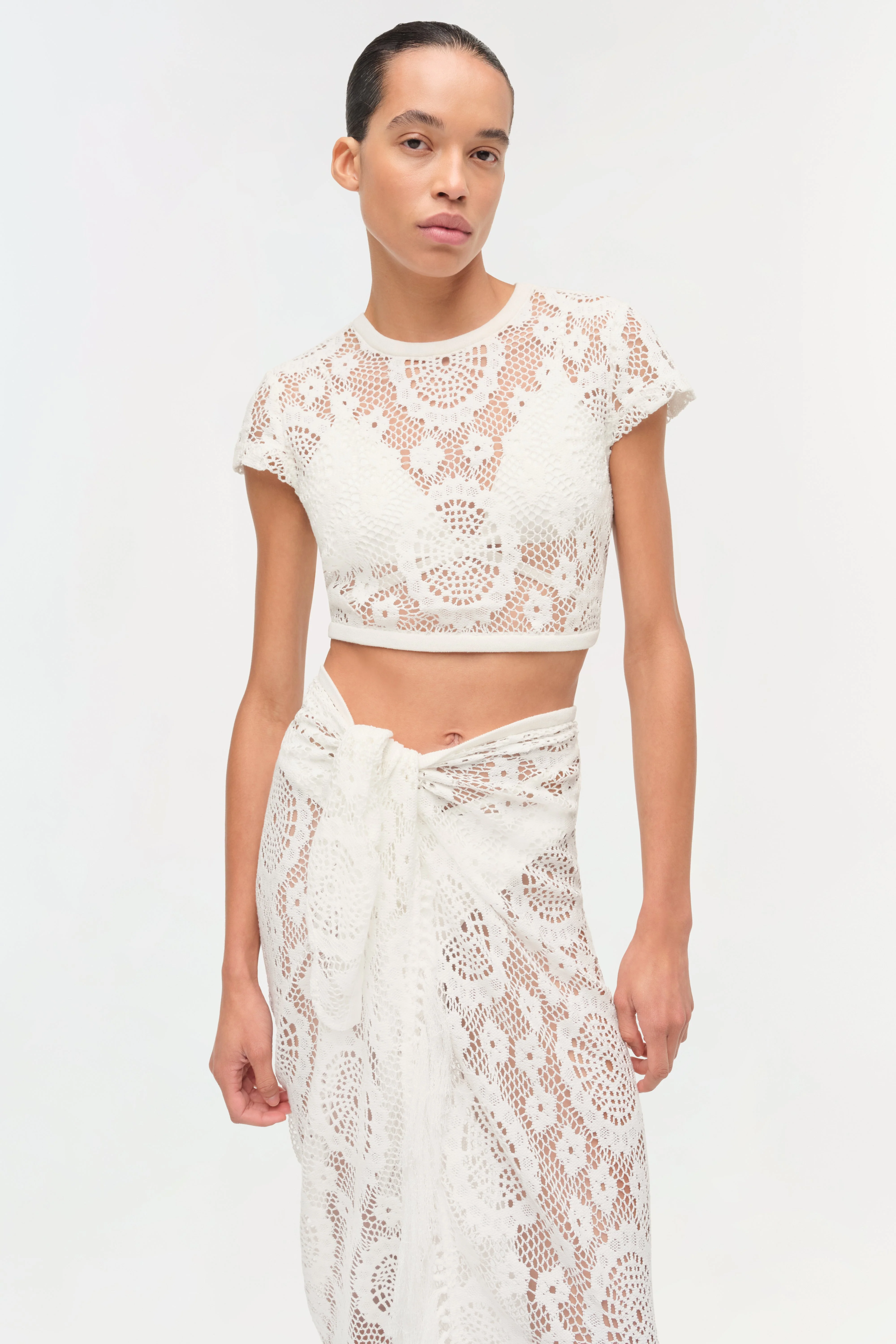 Simkhai - Thyri Fringe Trim Lace Parreo - Image 3