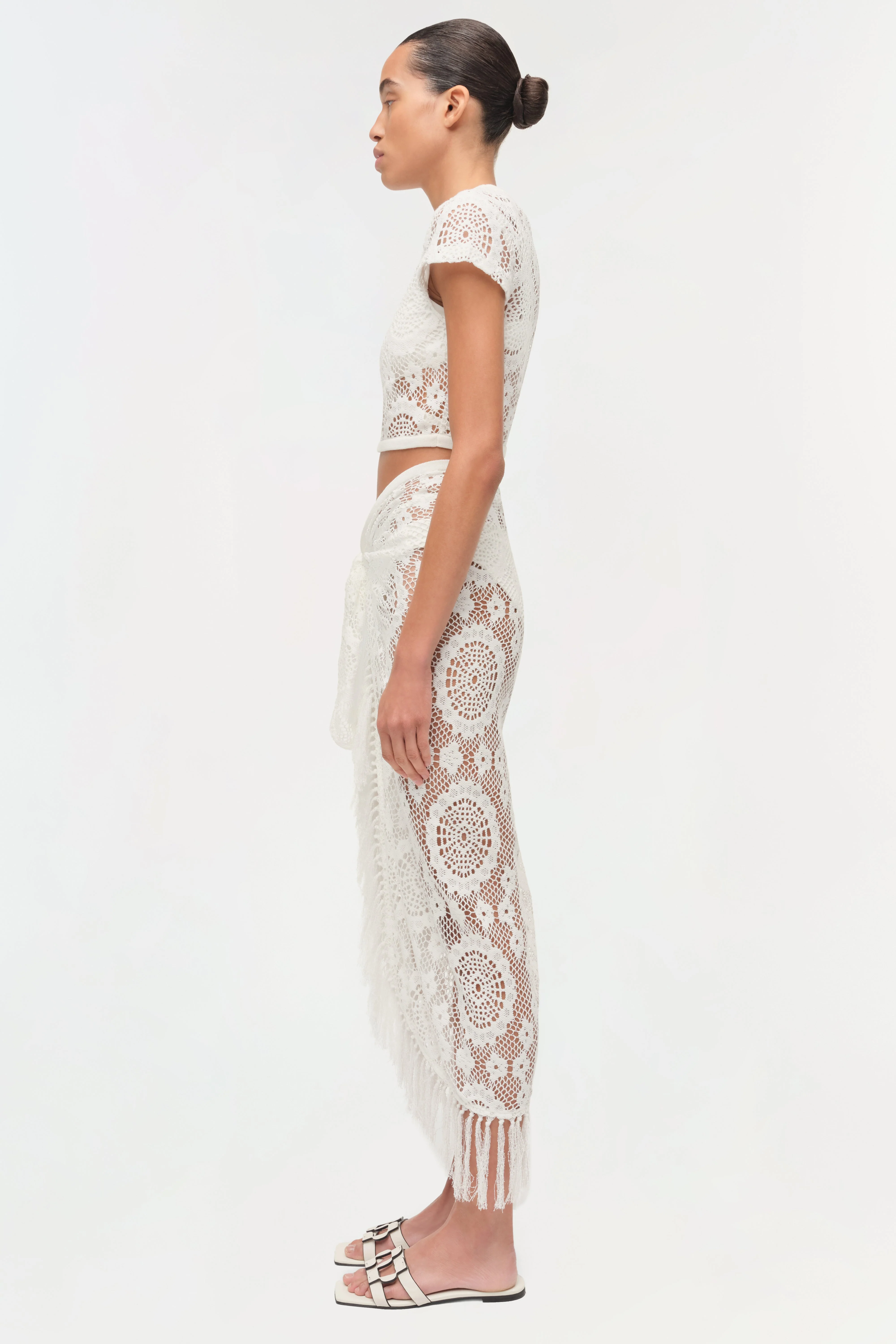Simkhai - Thyri Fringe Trim Lace Parreo - Image 4