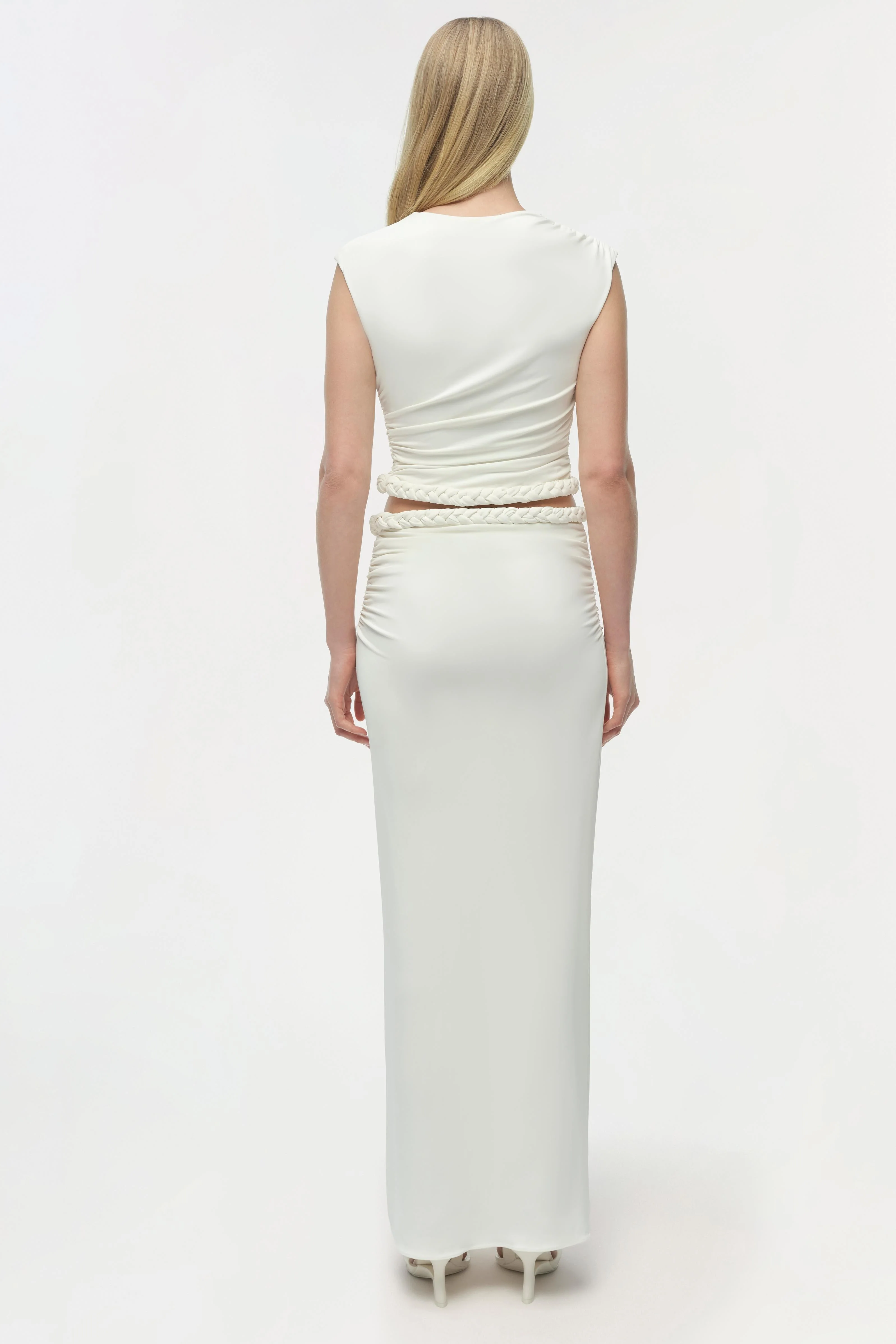 Simkhai - Valen Draped Jersey Top - Image 7