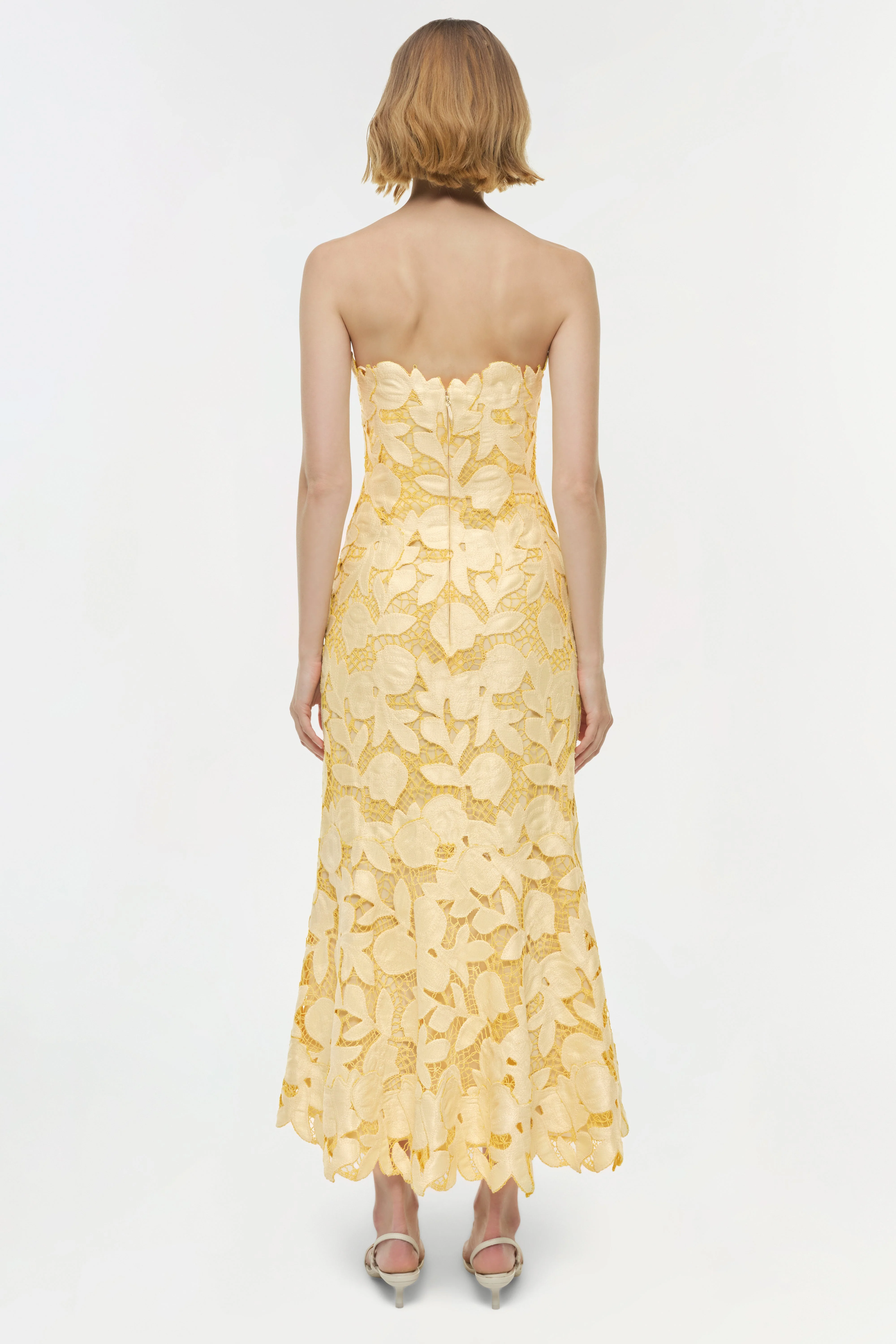 Simkhai - Valletta Strapless Embroidered Dress - Image 5