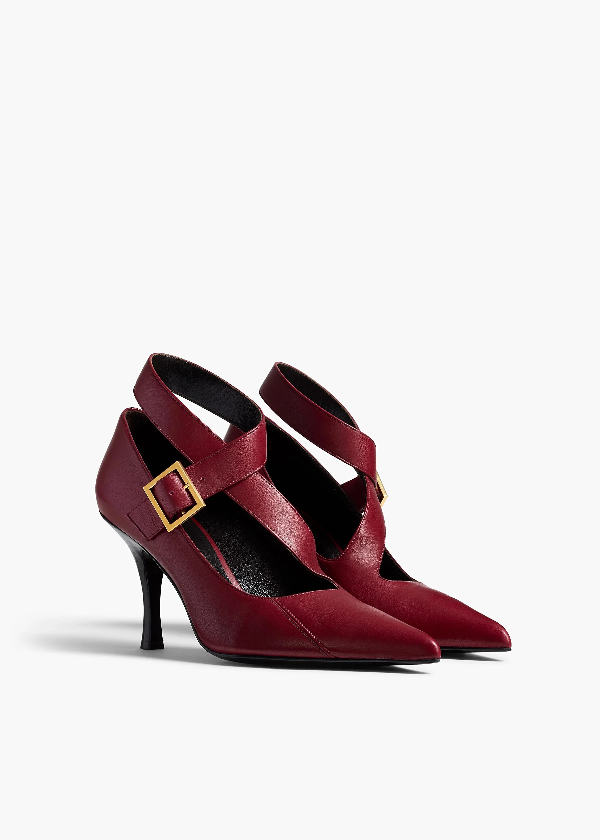 Khaite - Sloan Pump in Oxblood Leather - Image 8