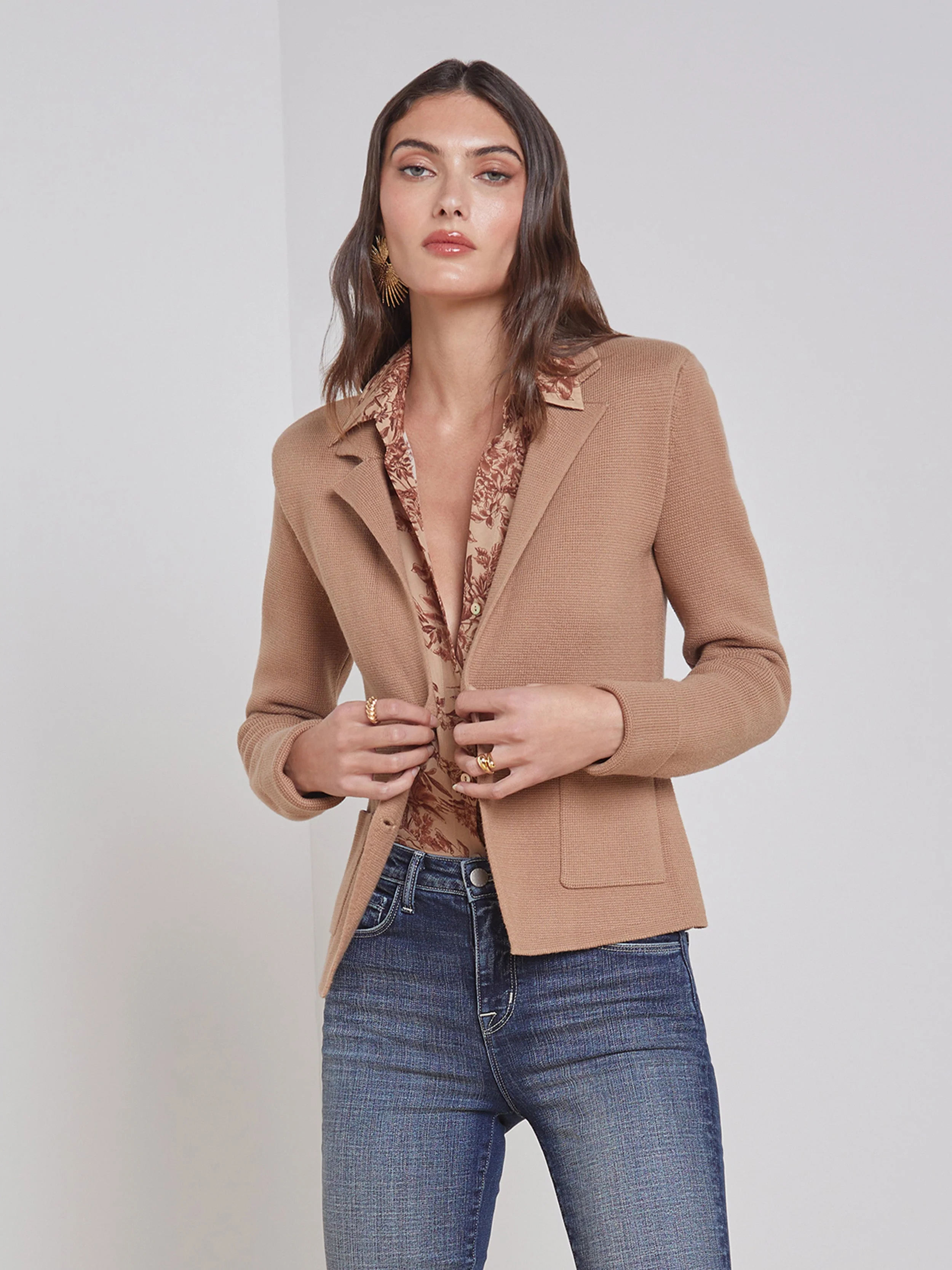 L'AGENCE - Sofia Knit Blazer - Image 8