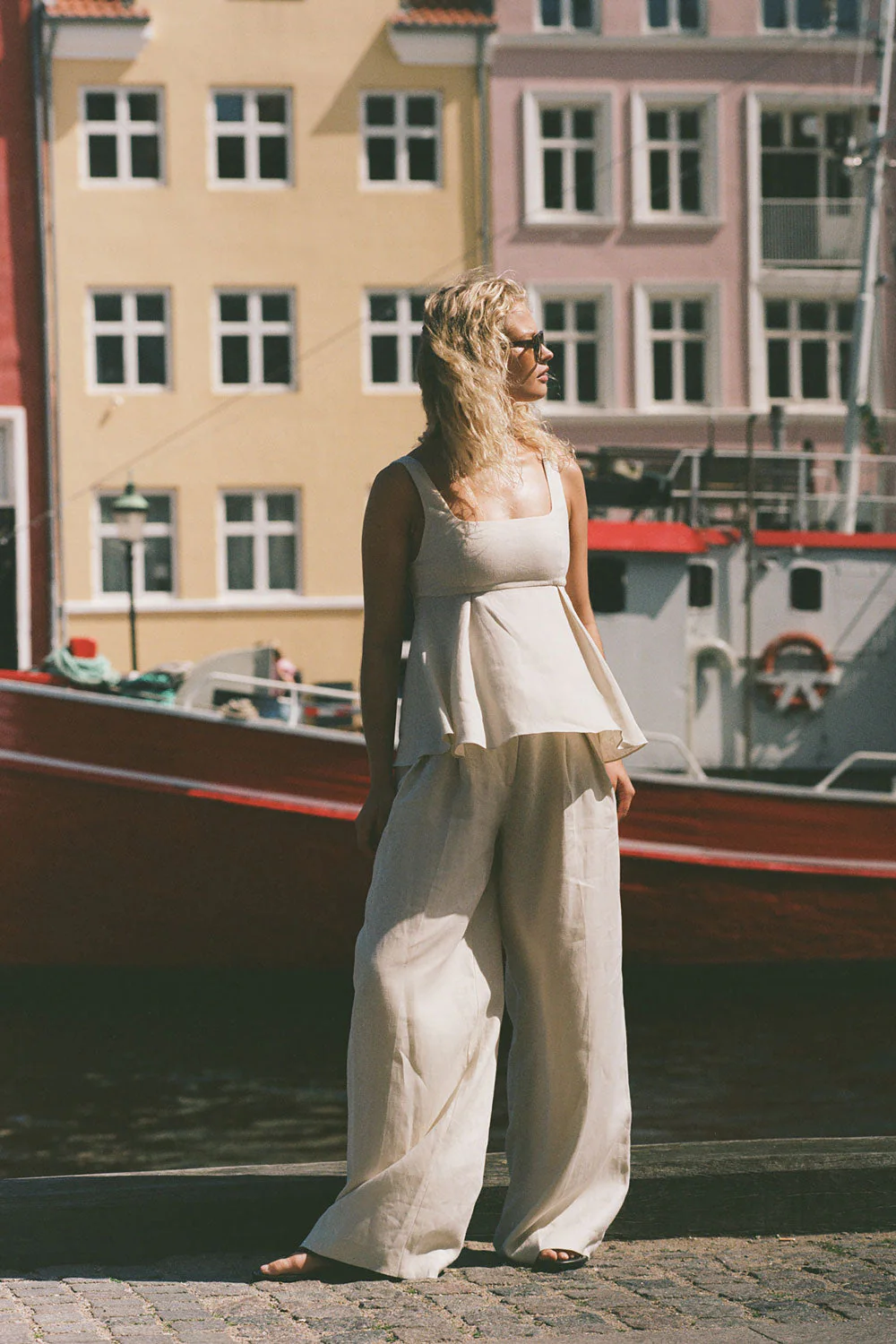 Faithfull - Sofia Trouser Ecru - Image 2