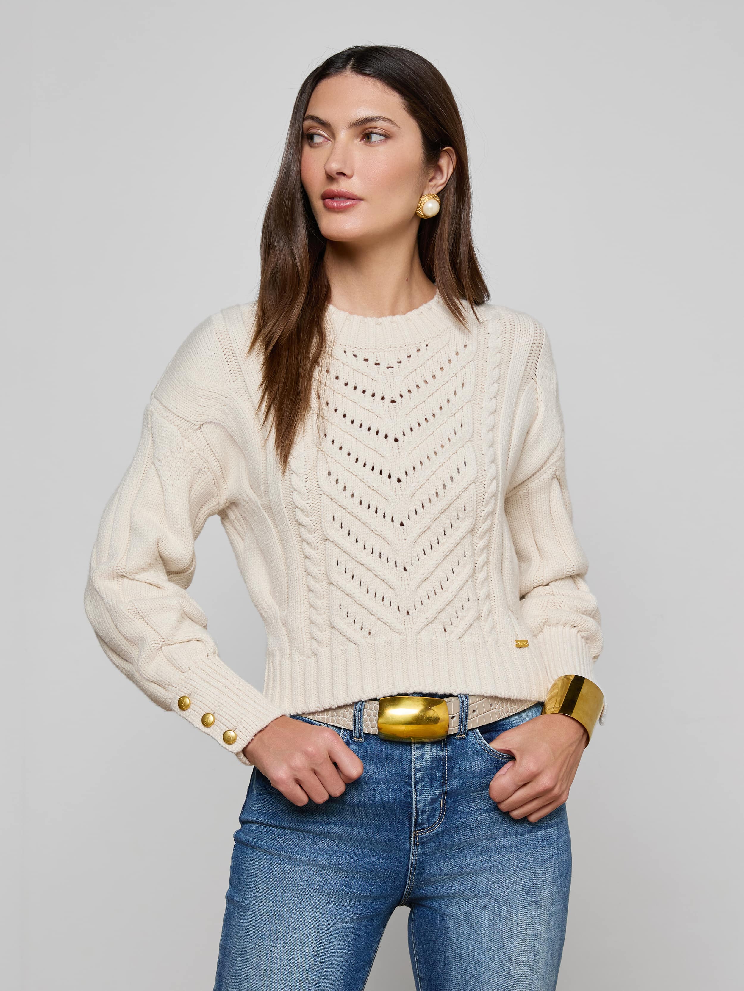 L'AGENCE - Storm Cable - Knit Sweater - Image 7