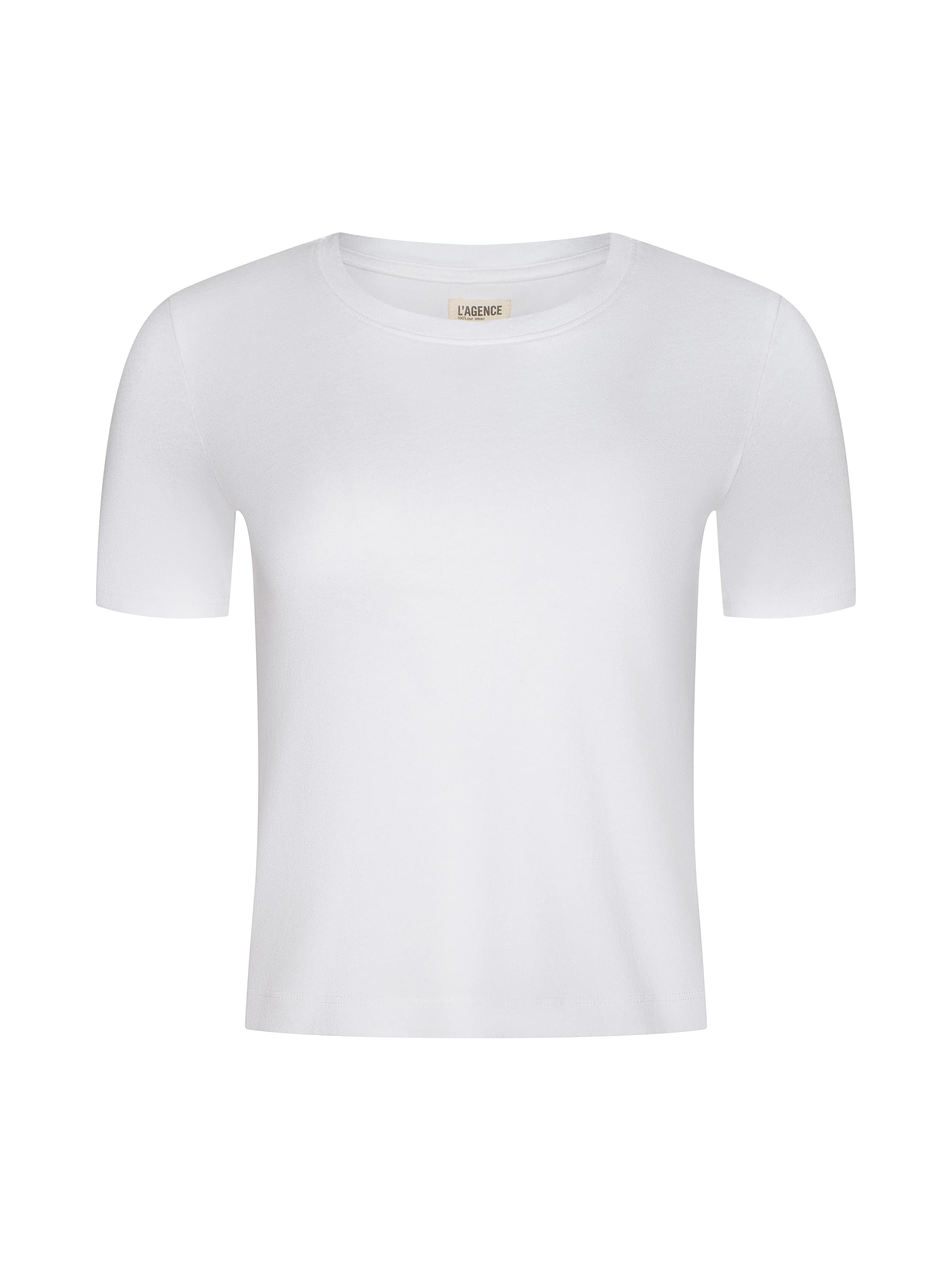 L'AGENCE - Stormy Cropped Cotton Tee - Image 12