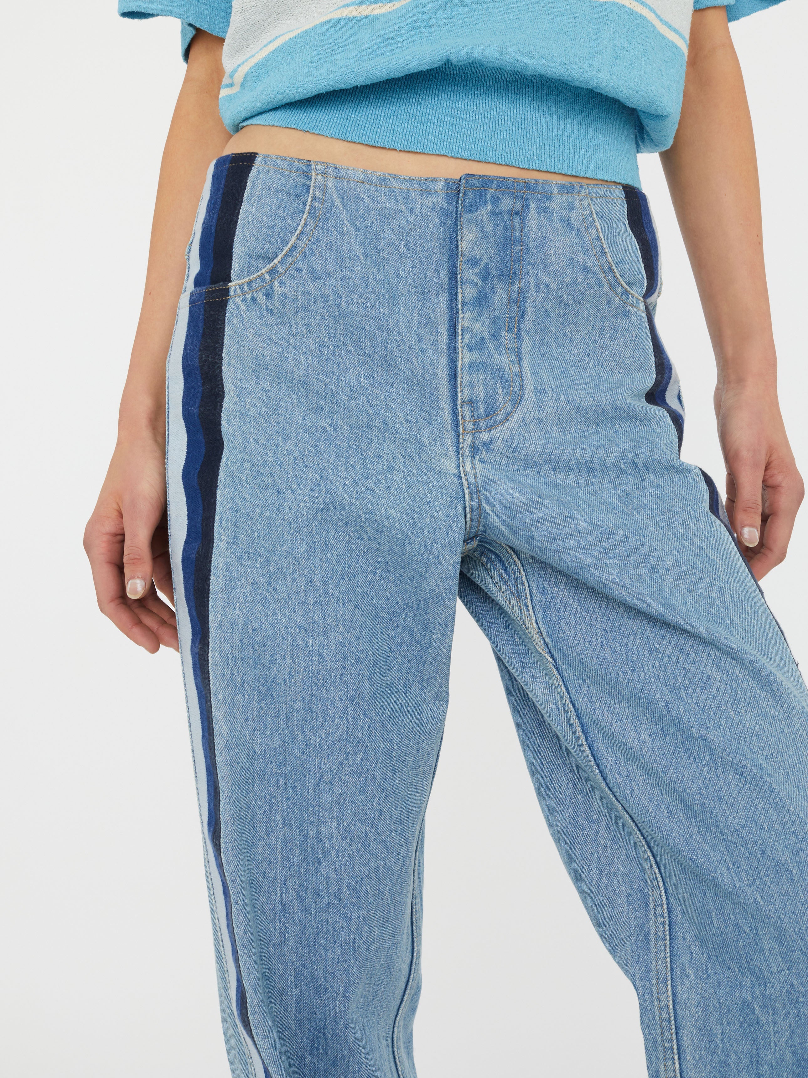 Christopher Esber - Streaked Denim Jean - Image 6