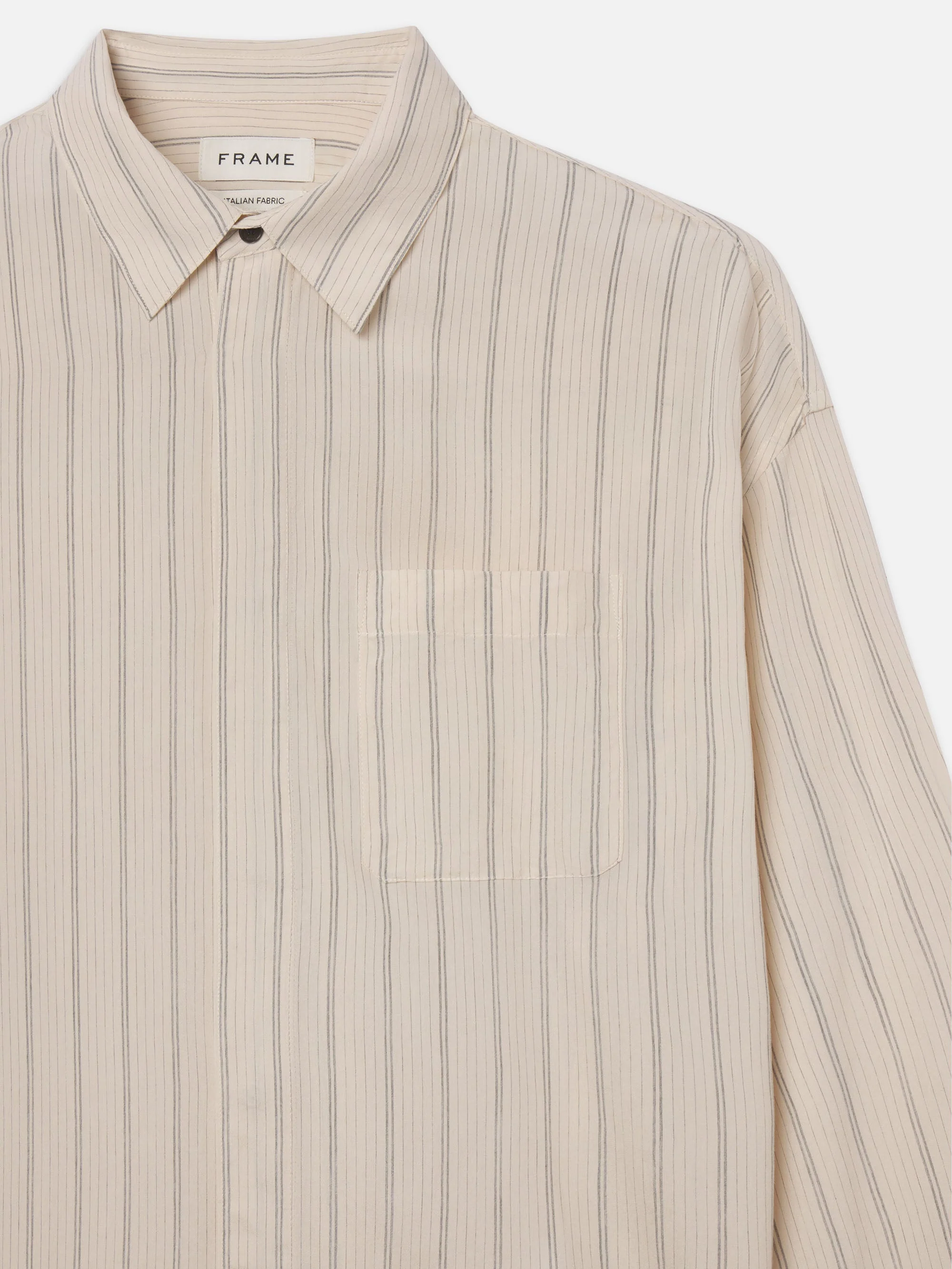 FRAME - Silk Striped Shirt - Image 2