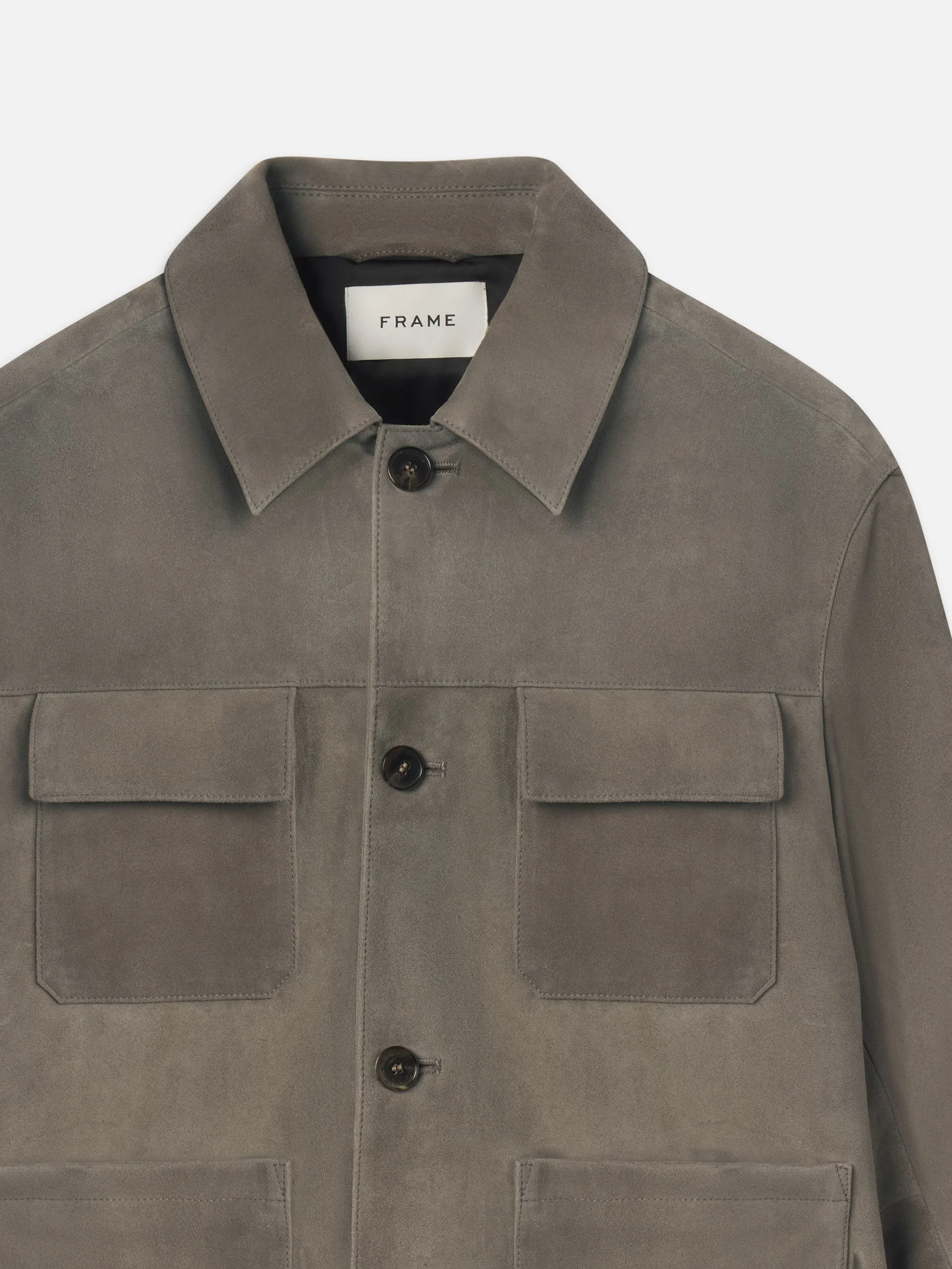 FRAME - Suede Chore Coat - Image 2