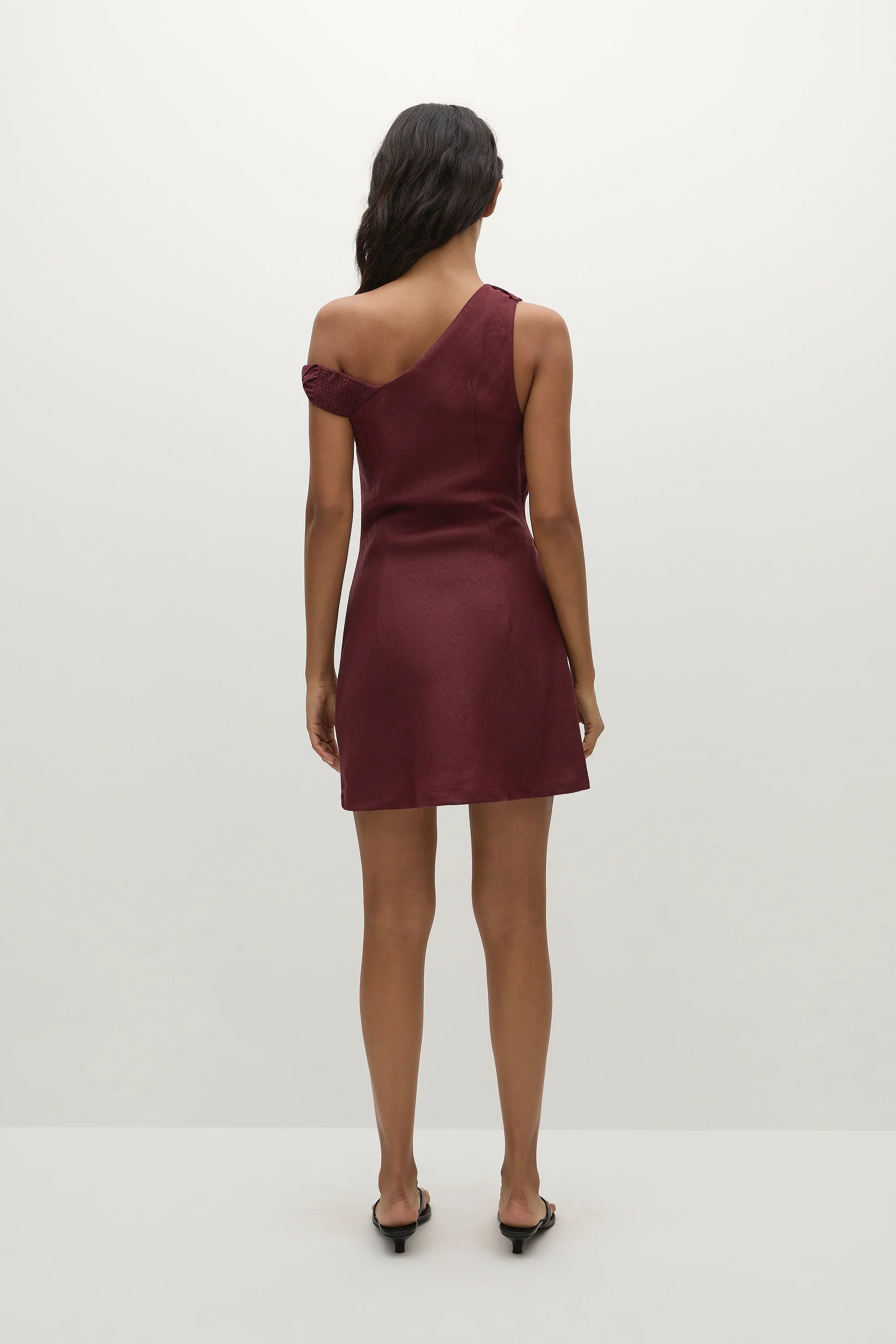 Faithfull - Suis Mini Dress Bordeaux - Final Sale - Image 4