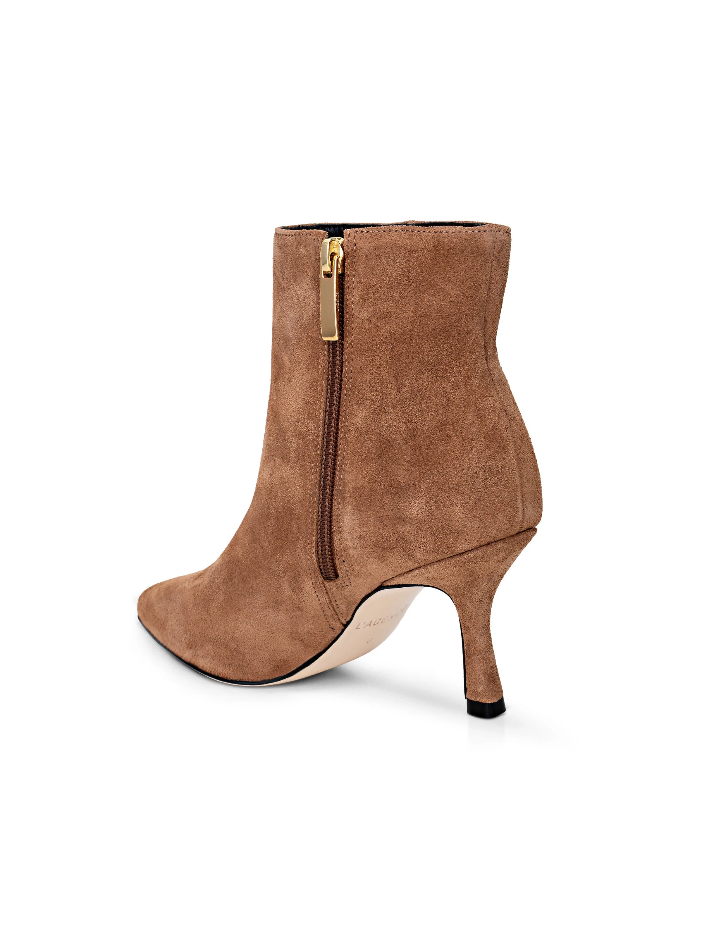 L'AGENCE - Sylvie Suede Bootie - Image 9