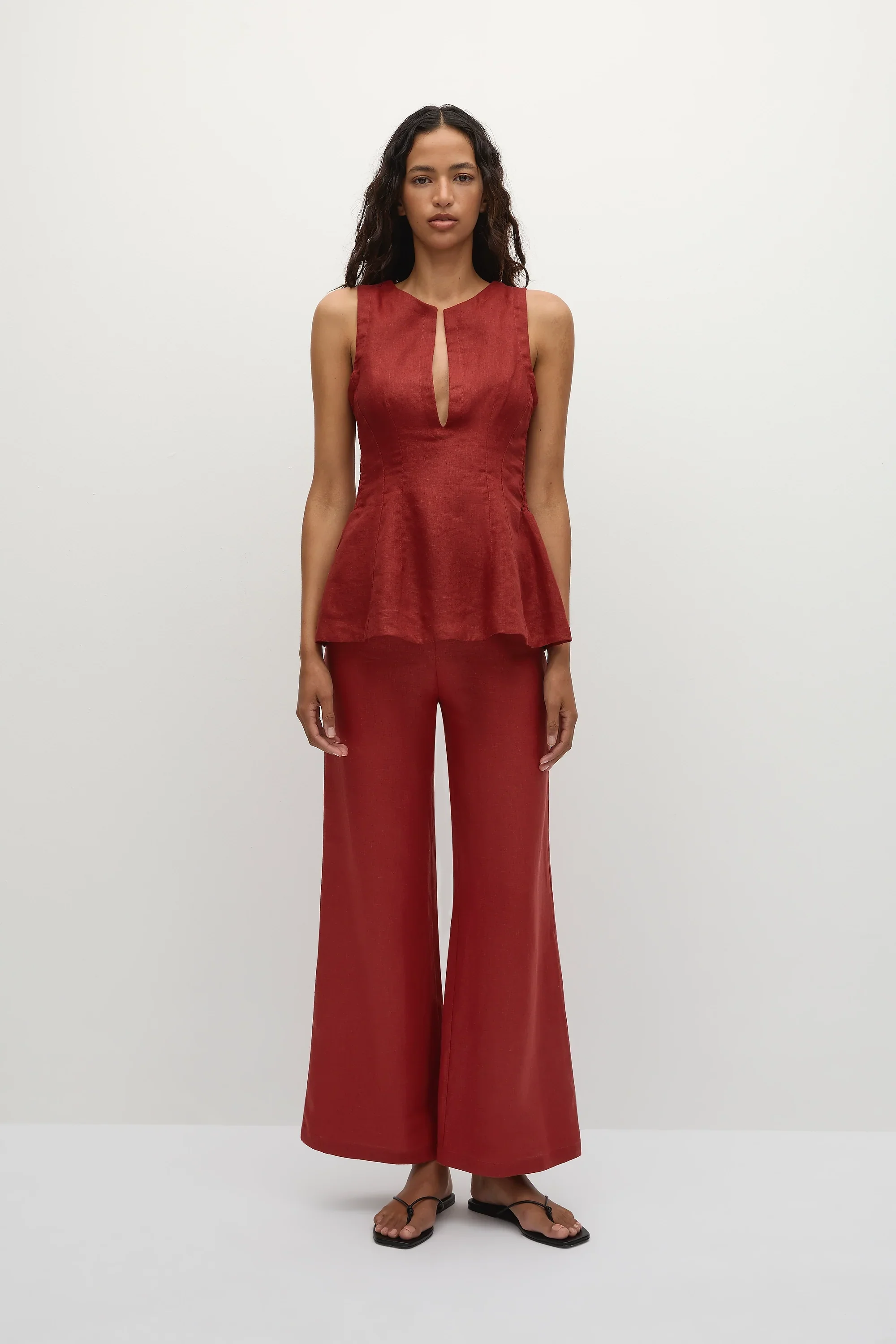 Faithfull - Syna Pant Deep Red - Final Sale