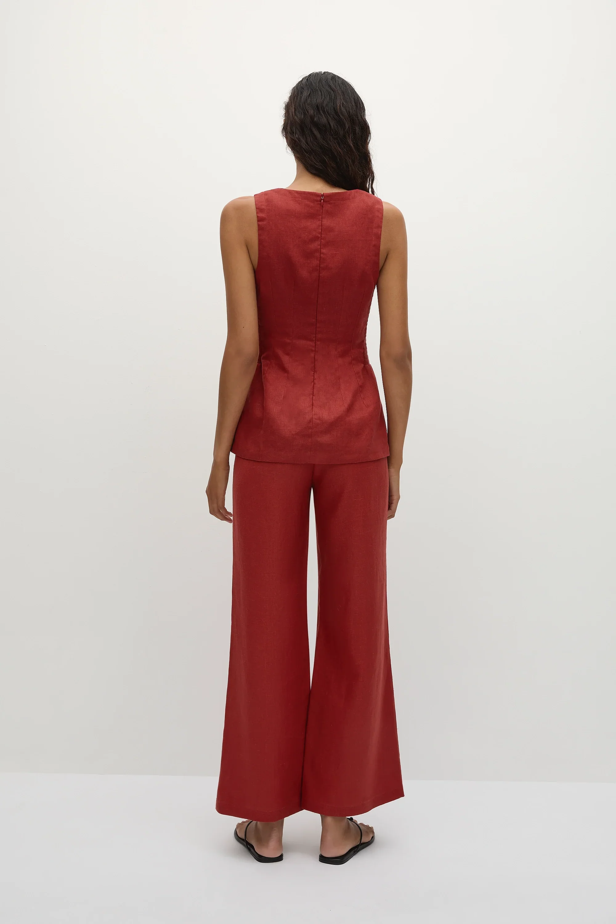 Faithfull - Syna Pant Deep Red - Final Sale - Image 4