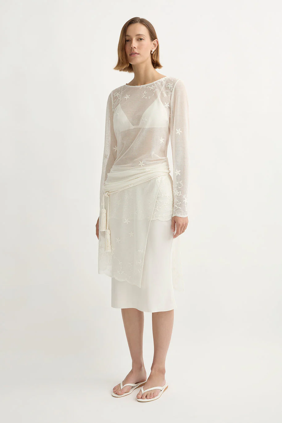 Posse - TASSEL BELT - CREAM - Image 4