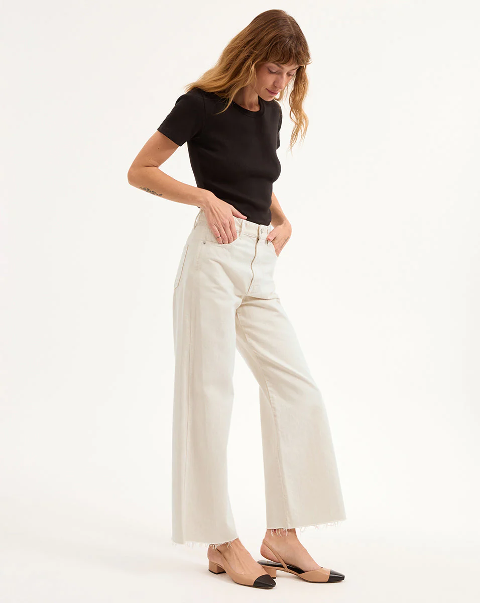 Veronica Beard - Taylor Cropped Wide - Leg Jean - Image 3