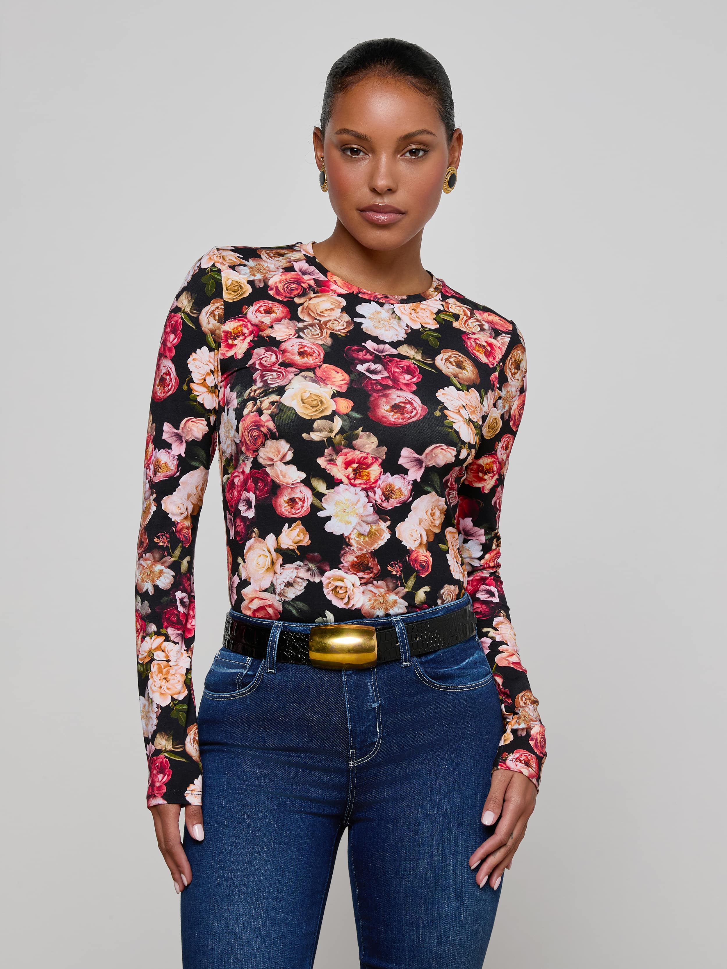 L'AGENCE - Tess Long - Sleeve Tee - Image 7