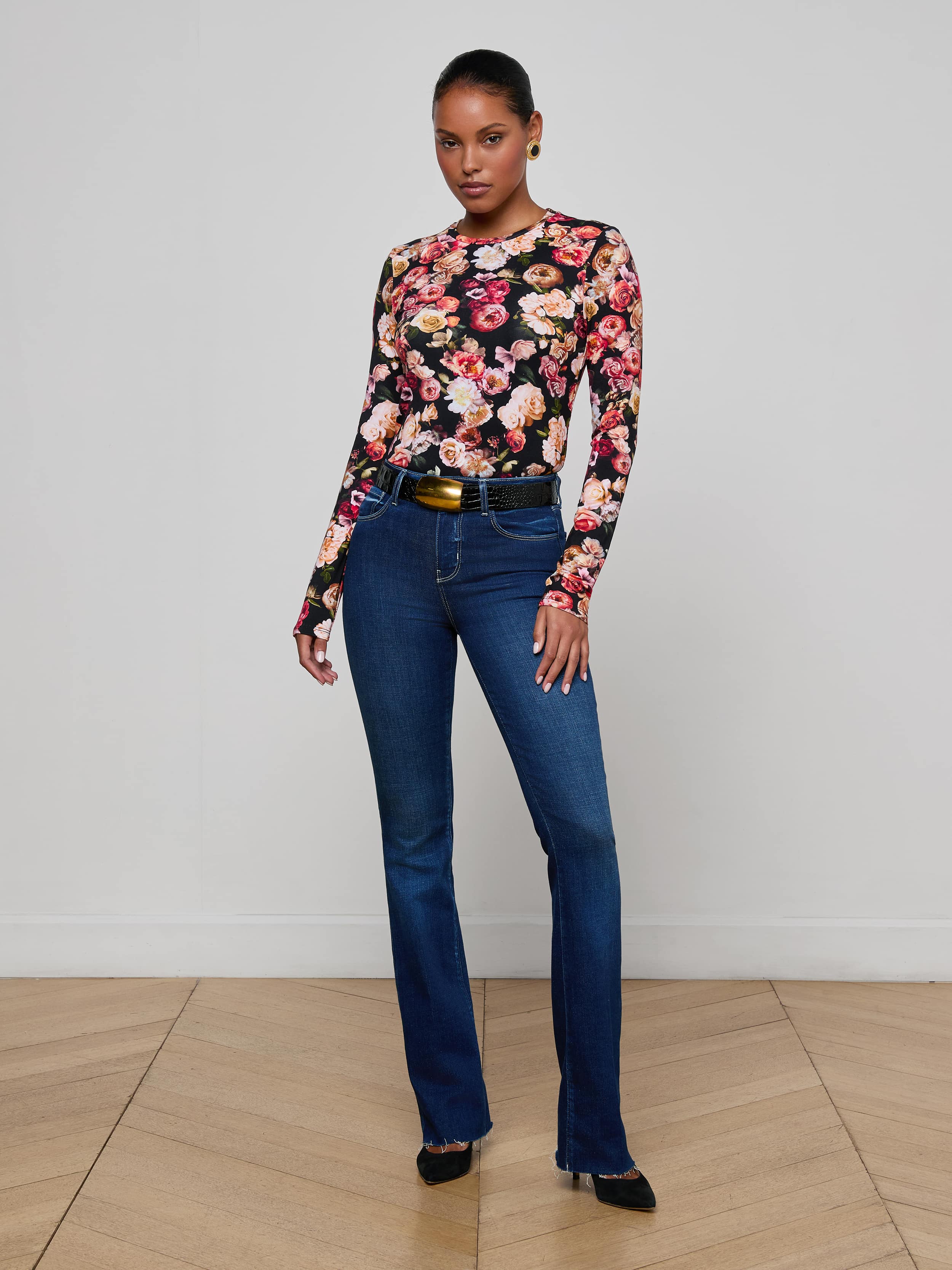 L'AGENCE - Tess Long - Sleeve Tee - Image 9