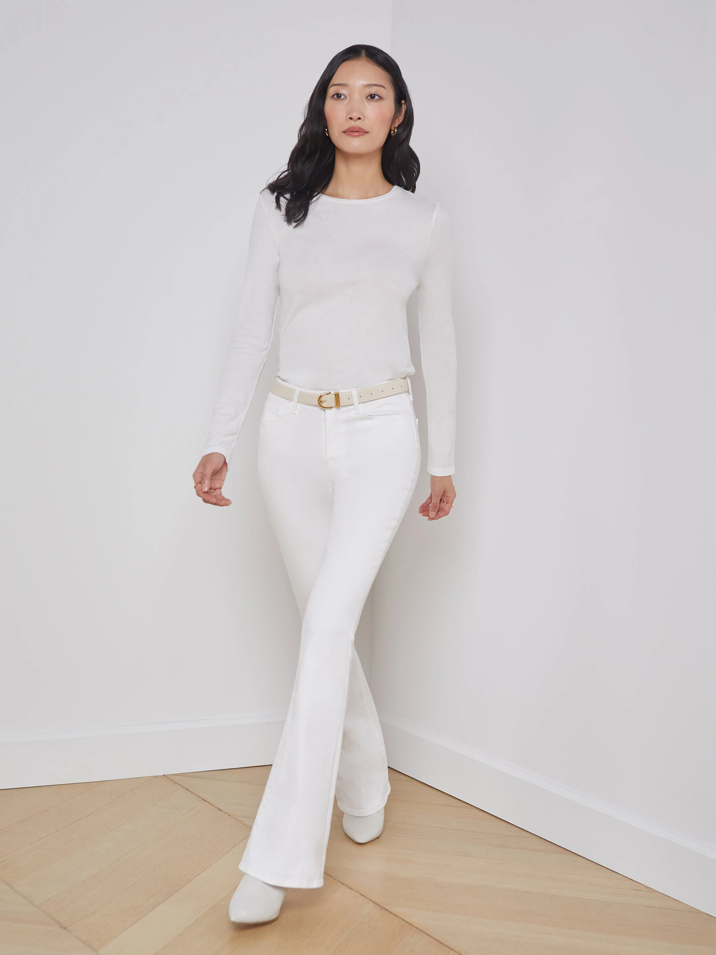 L'AGENCE - Tess Long Sleeve Tee - Image 2