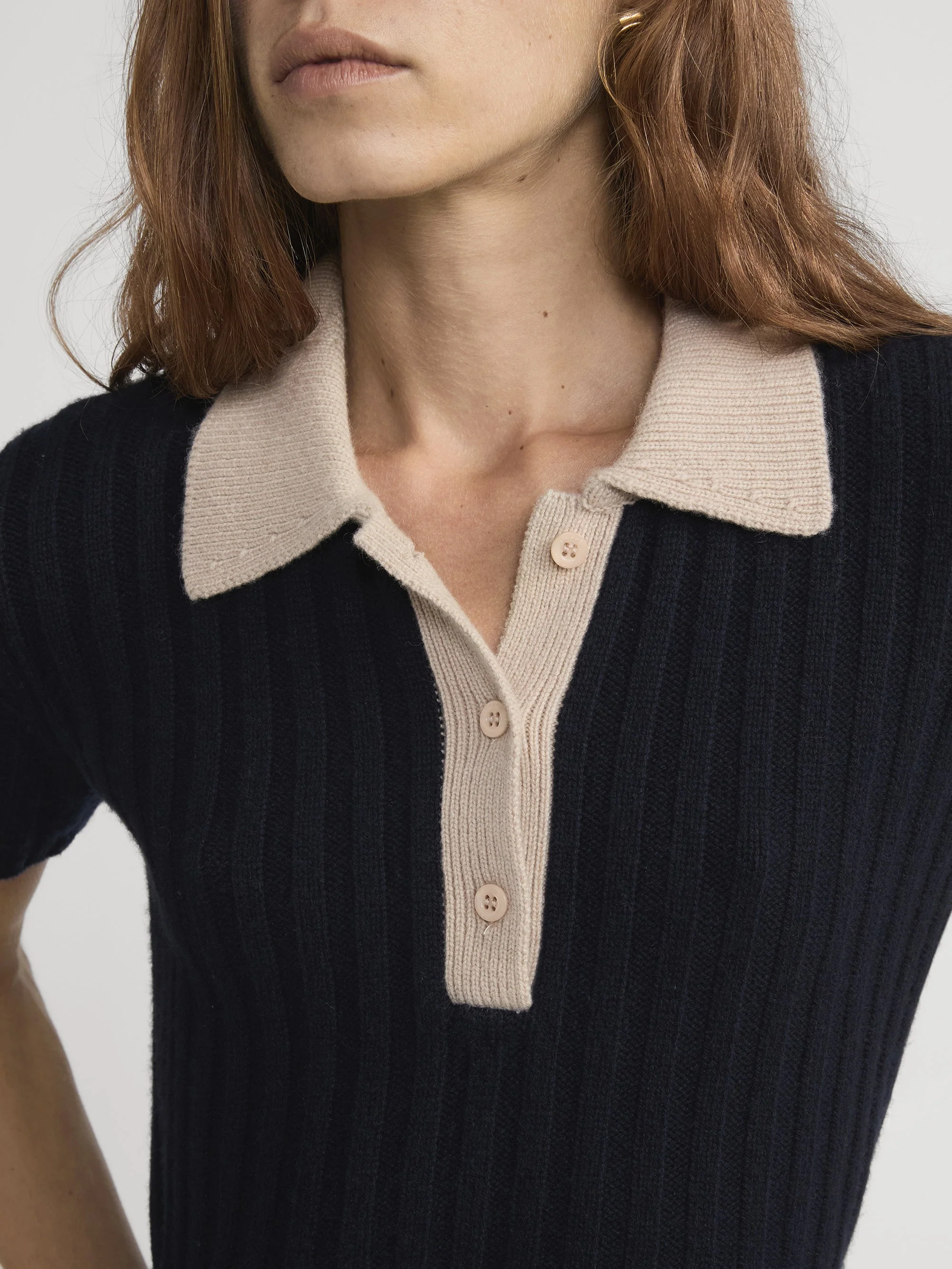 FRAME - The Contrast Trim Polo - Image 4
