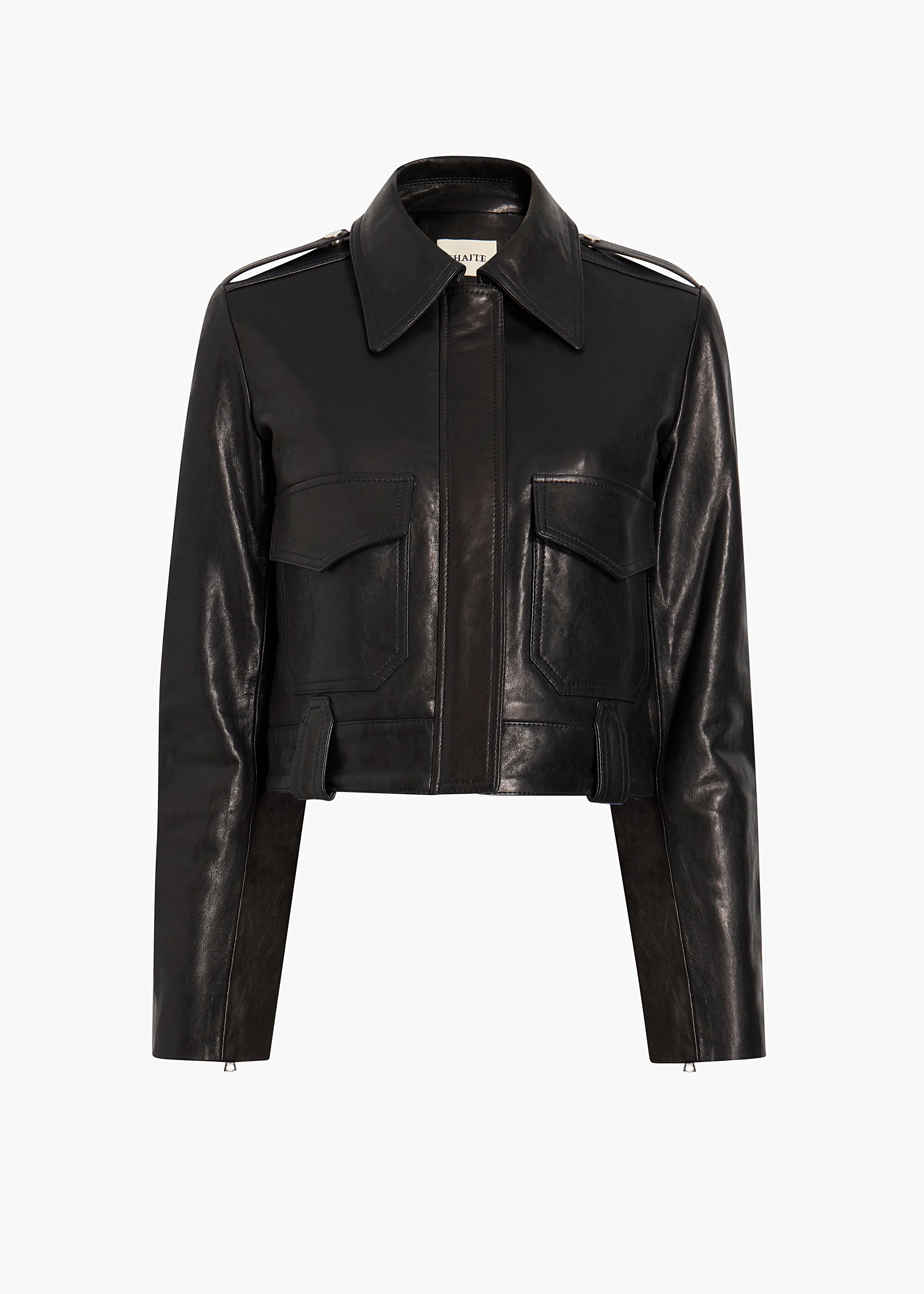 Khaite - Cordelia Jacket in Black Leather - Image 8