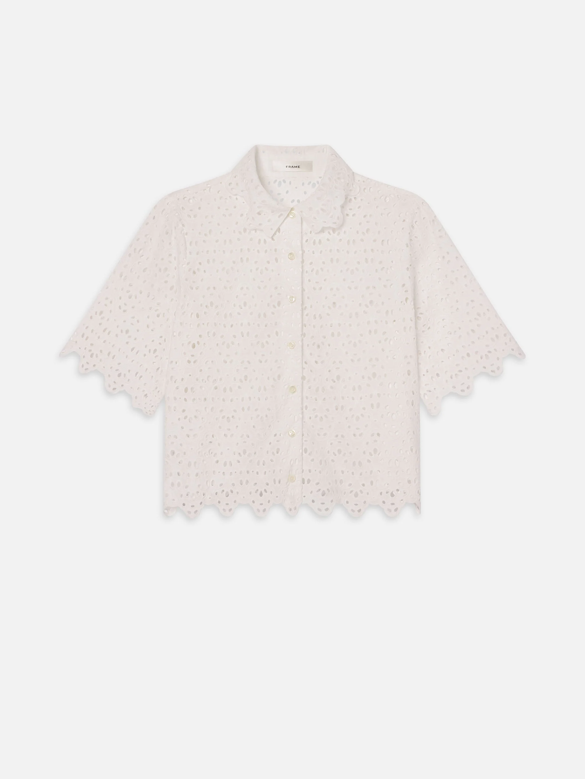 FRAME - The Deco Eyelet Top - Image 2