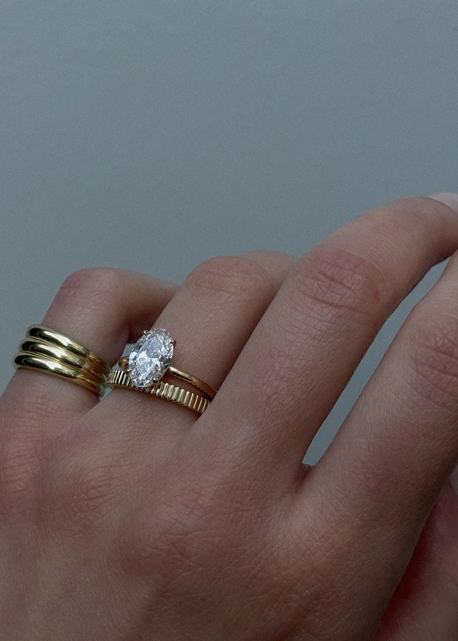 Kinn - Elizabeth Oval Ring Natural Diamond - Image 3