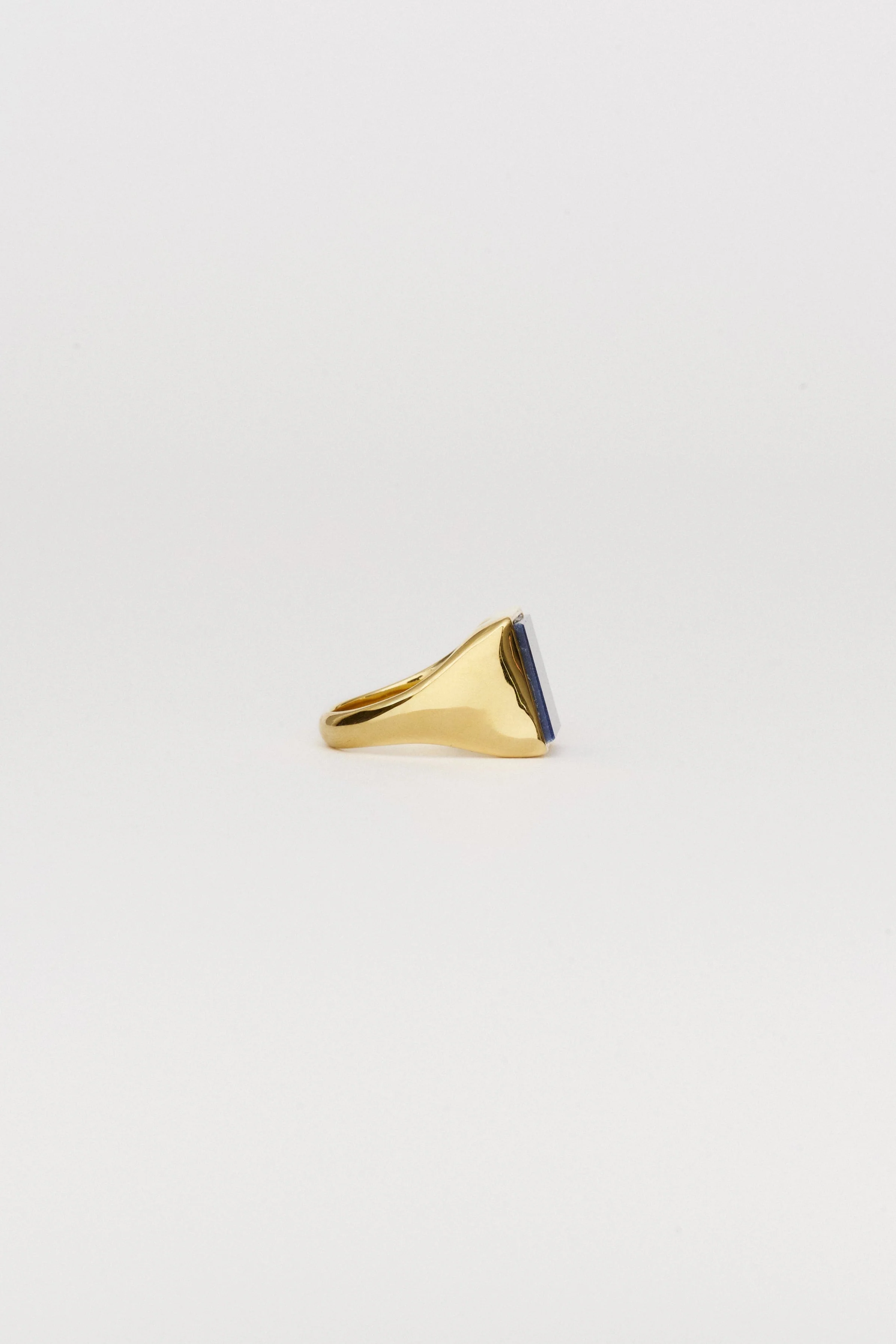 Jamie Haller - The Nina Flat Signet Ring in Blue Aventurine - Image 5