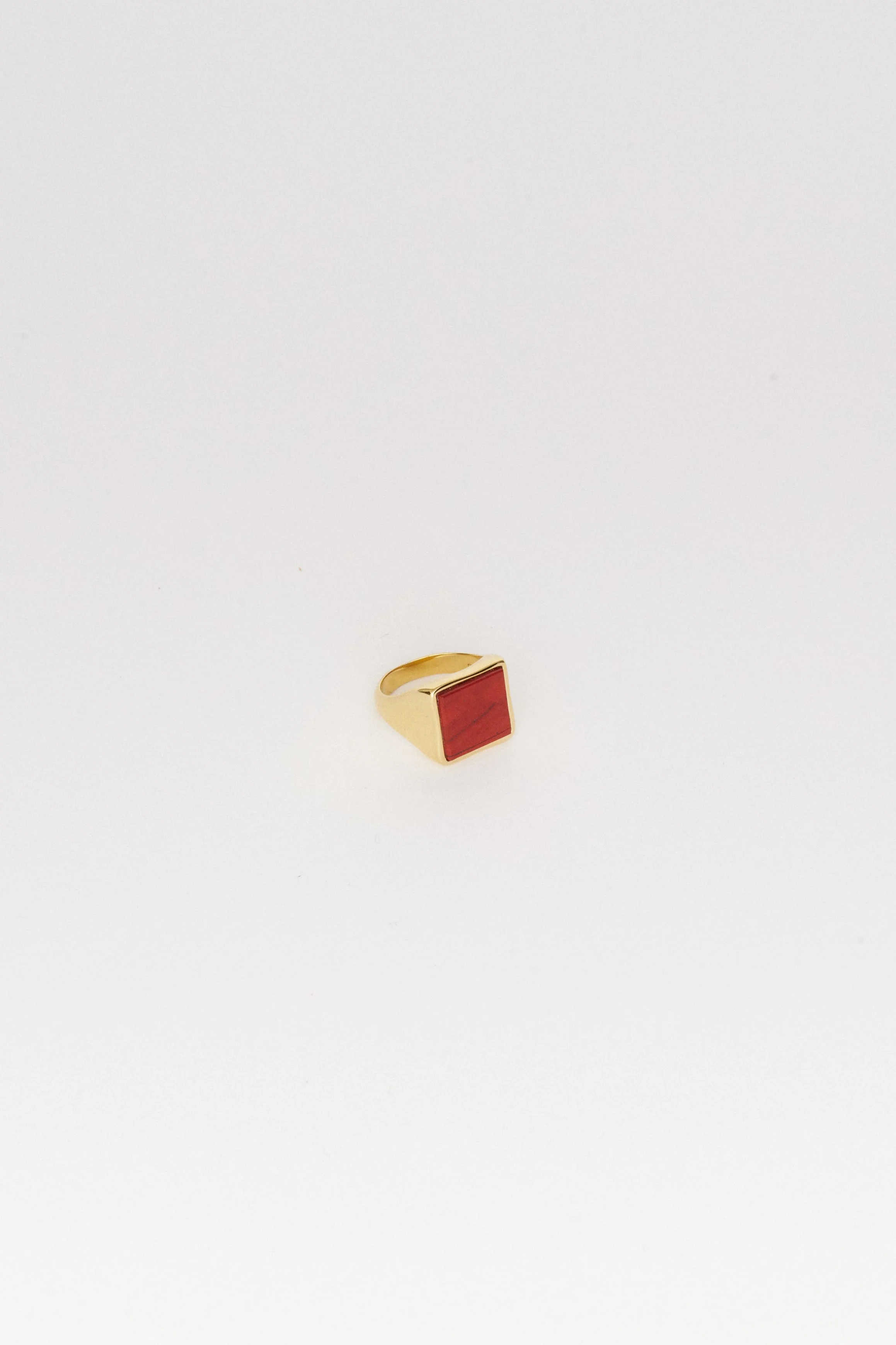 Jamie Haller - The Nina Flat Signet Ring in Red Jasper - Image 6