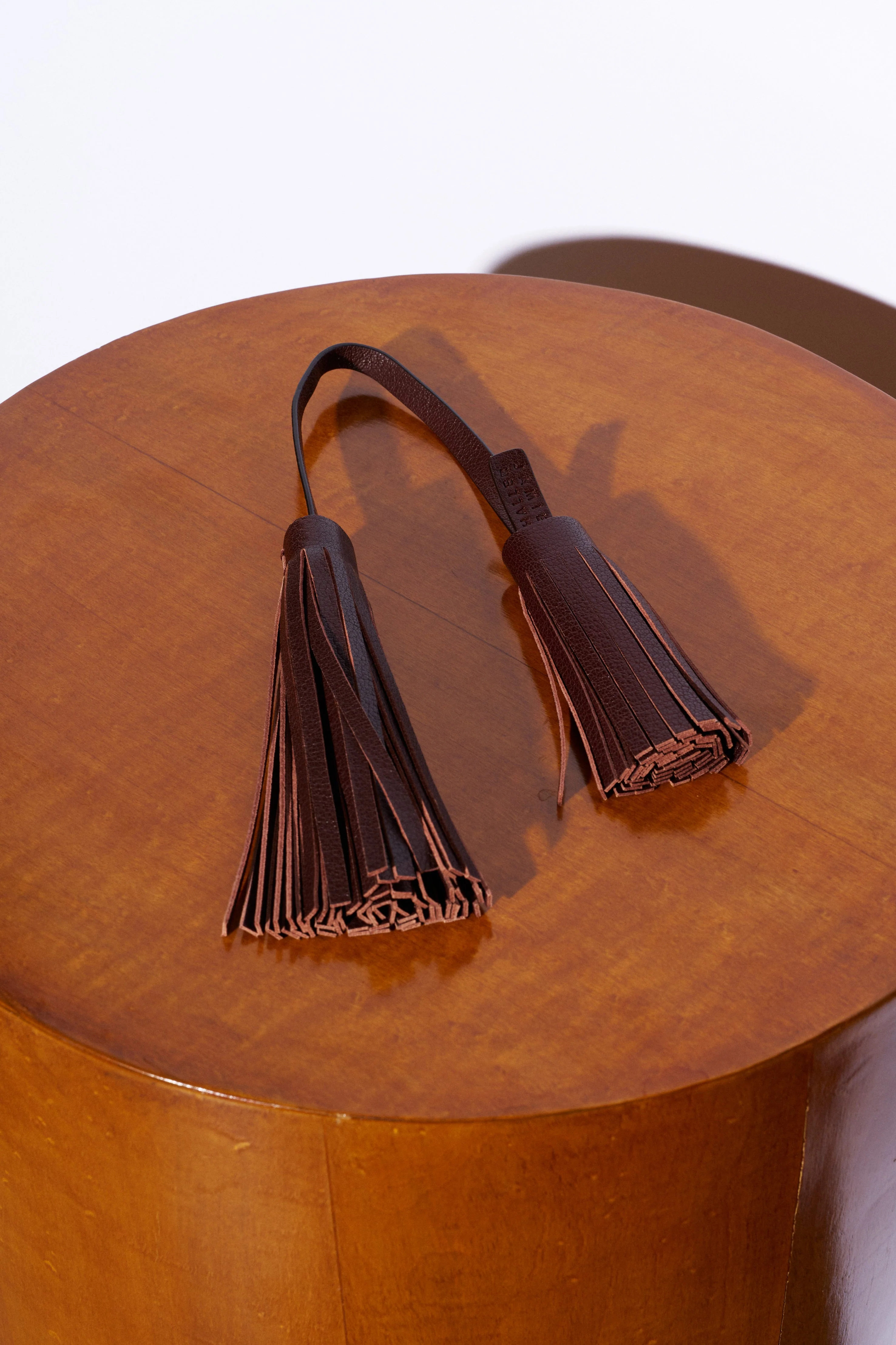 Jamie Haller - The Fringe Tassel Tie in Oxblood - Image 6