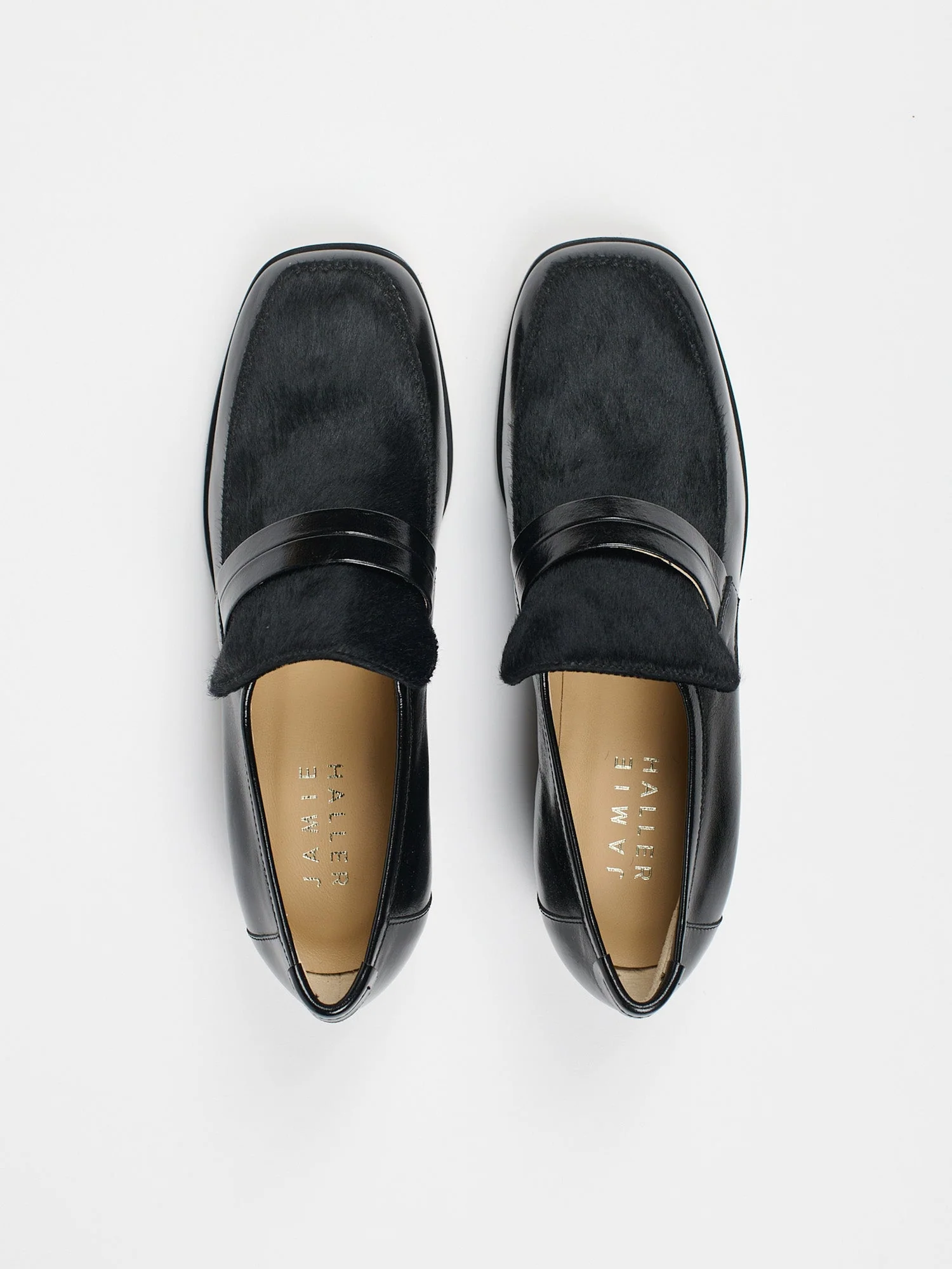 Jamie Haller - The Mod Loafer in Ponyhair Black