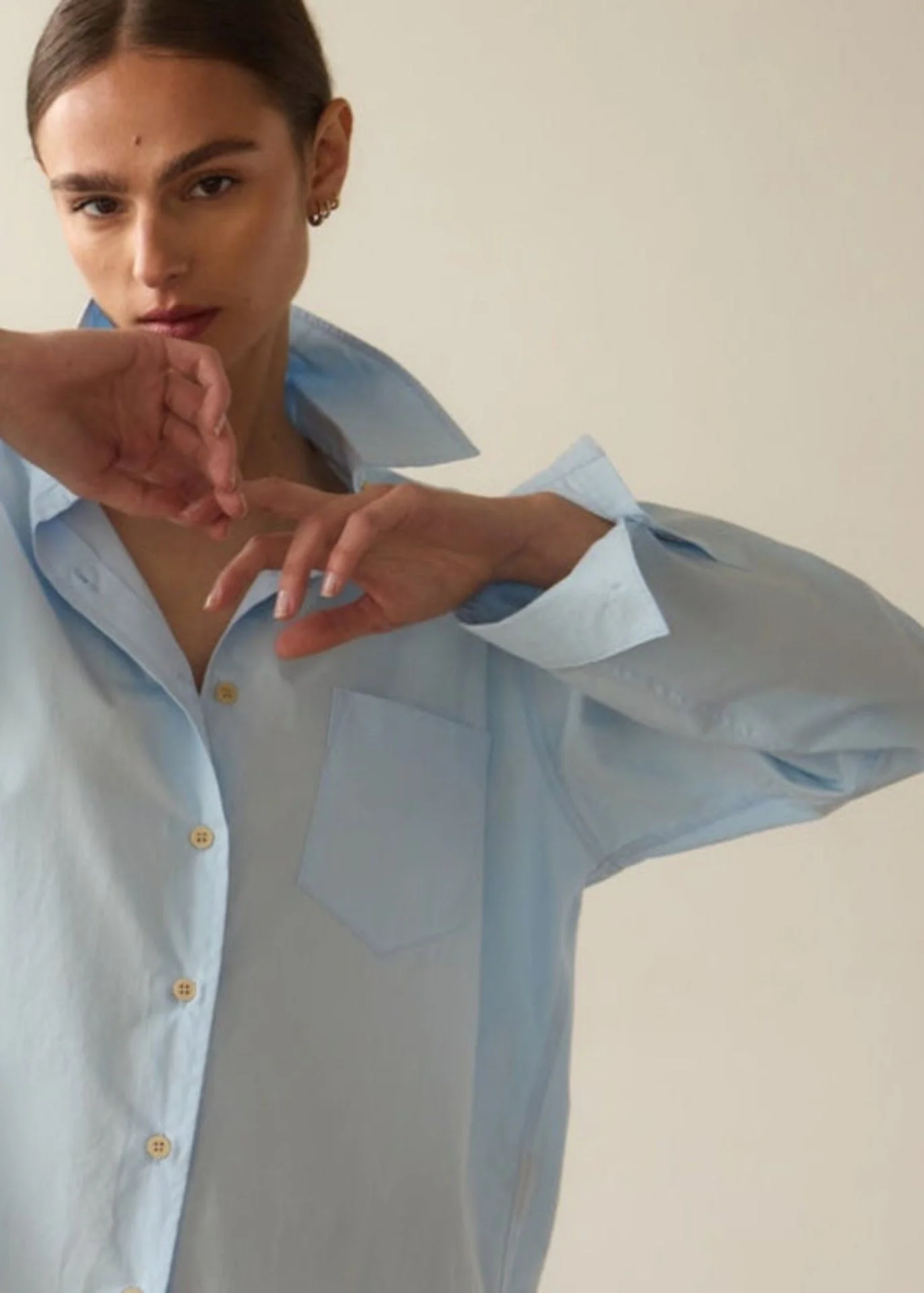 Jamie Haller - The Weekend Shirt in Baby Blue - Image 7