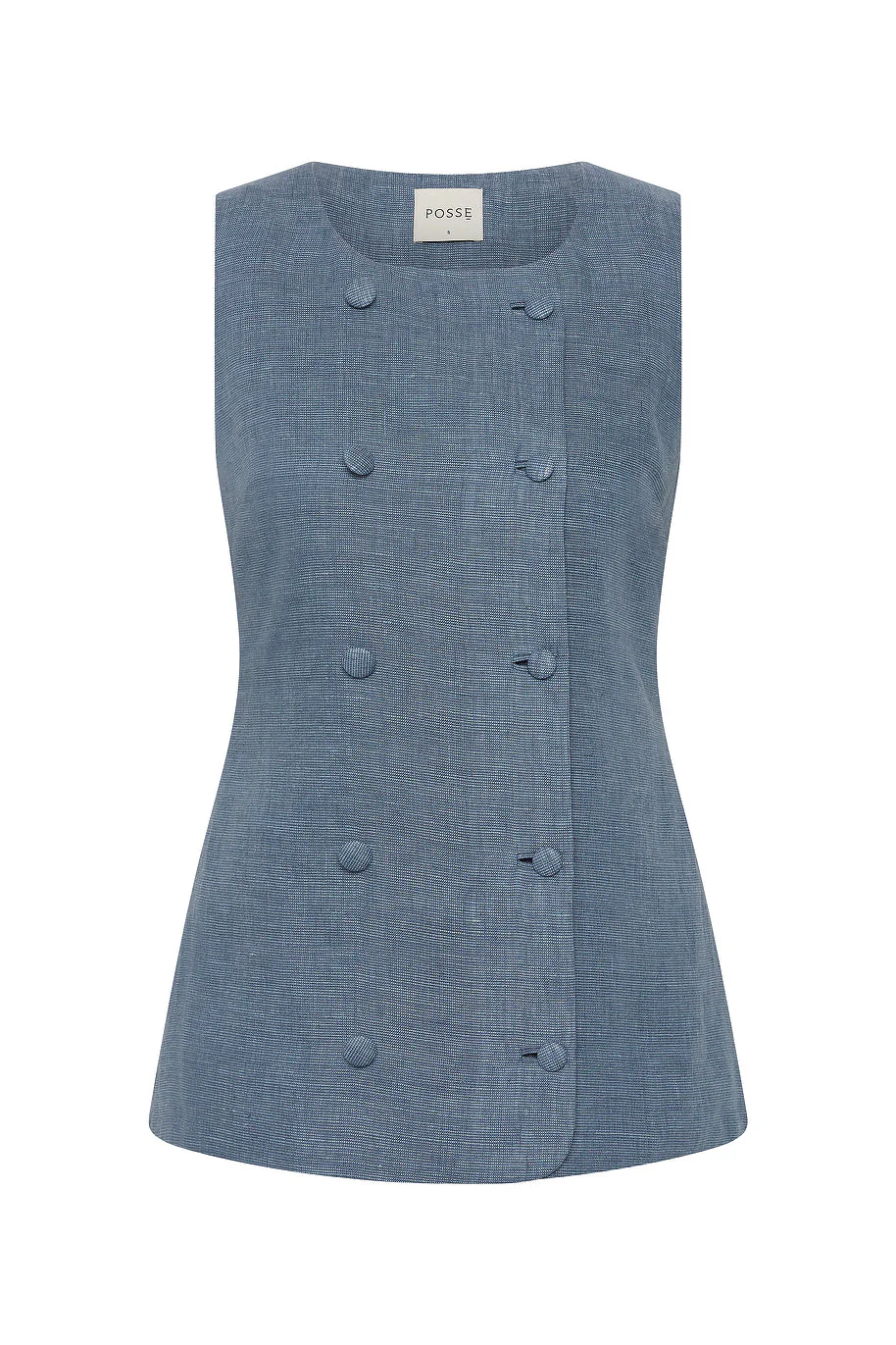 Posse - THEA VEST - STEEL BLUE - Image 8