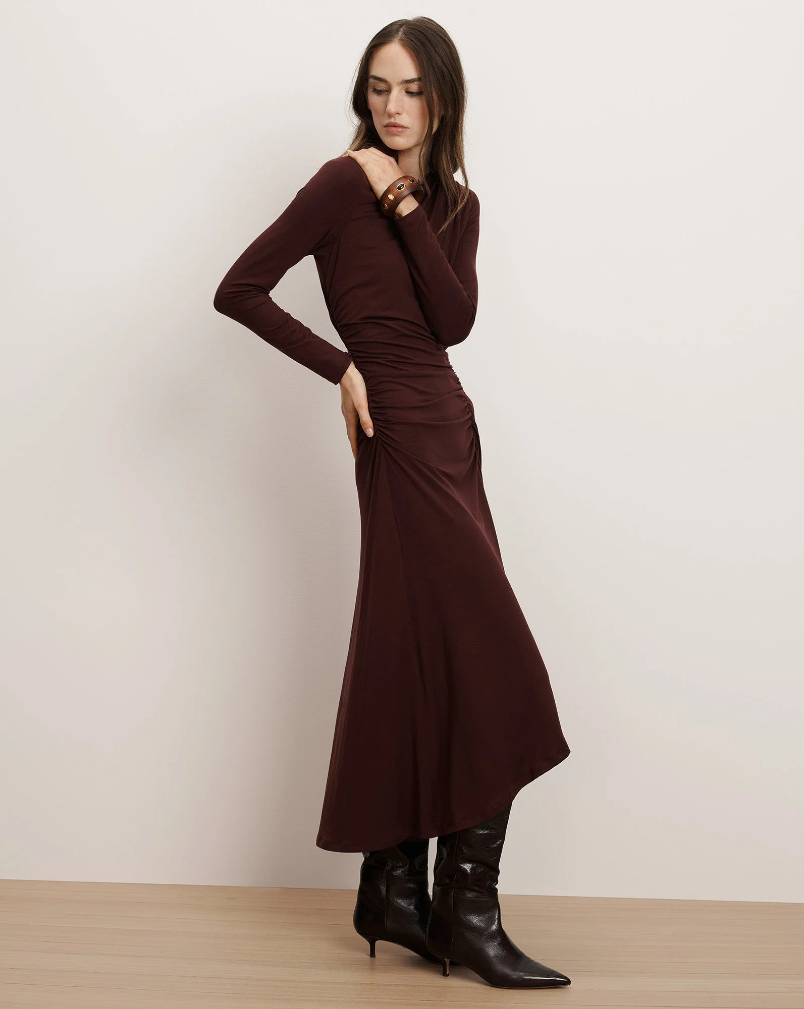 Veronica Beard - Theodora Ruched Midi Dress - Image 2