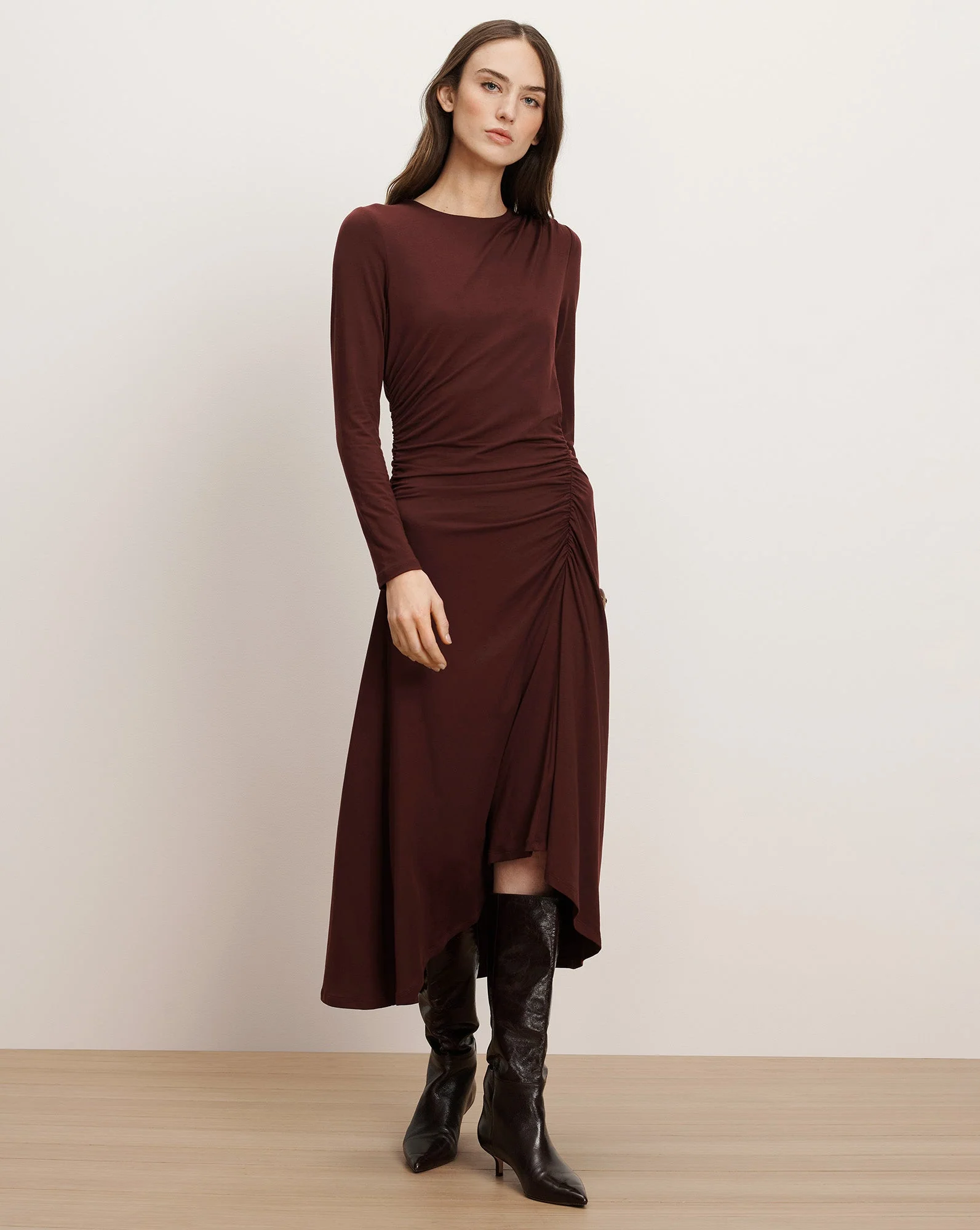 Veronica Beard - Theodora Ruched Midi Dress - Image 4