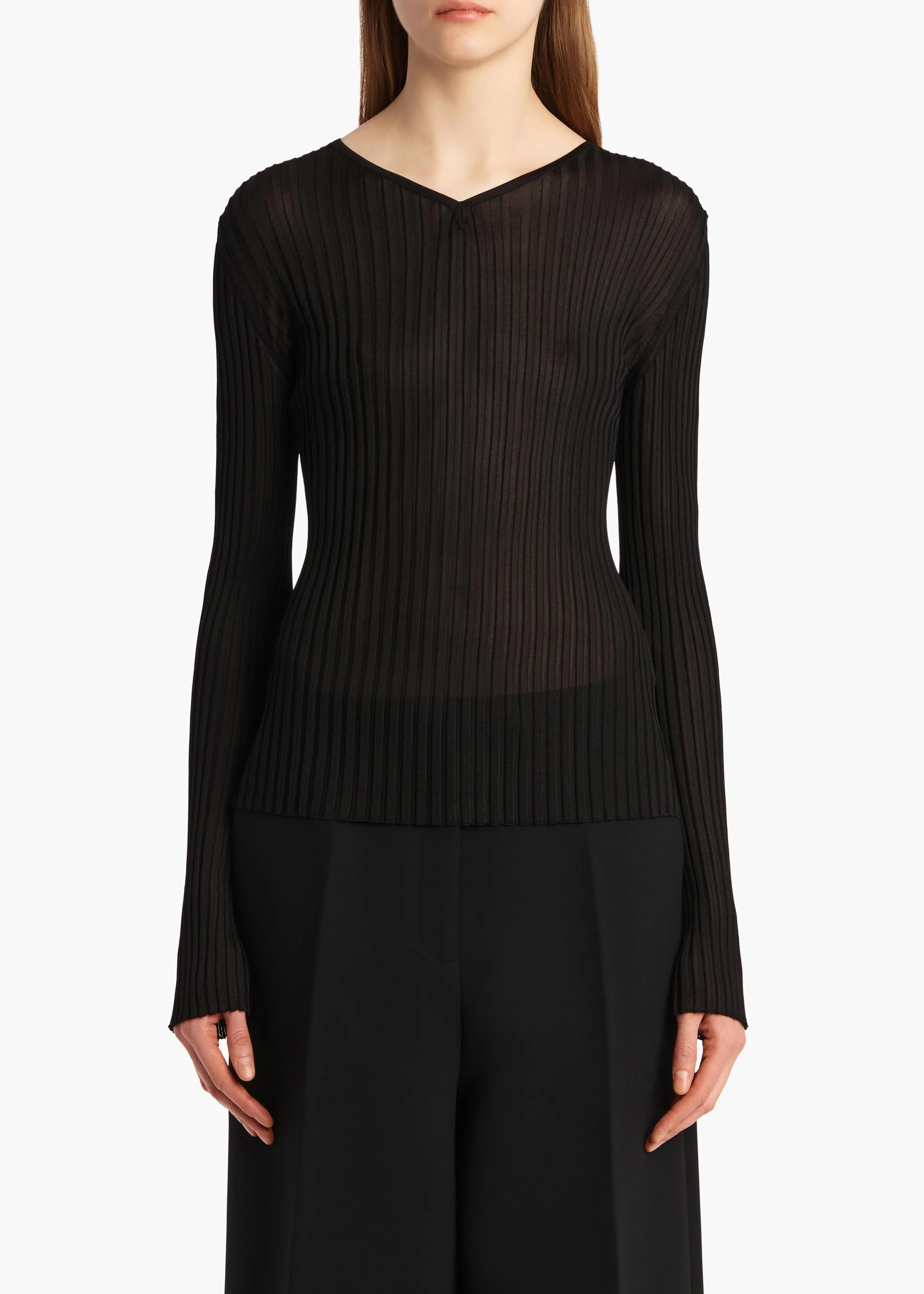 Khaite - Tia Top in Black - Image 3