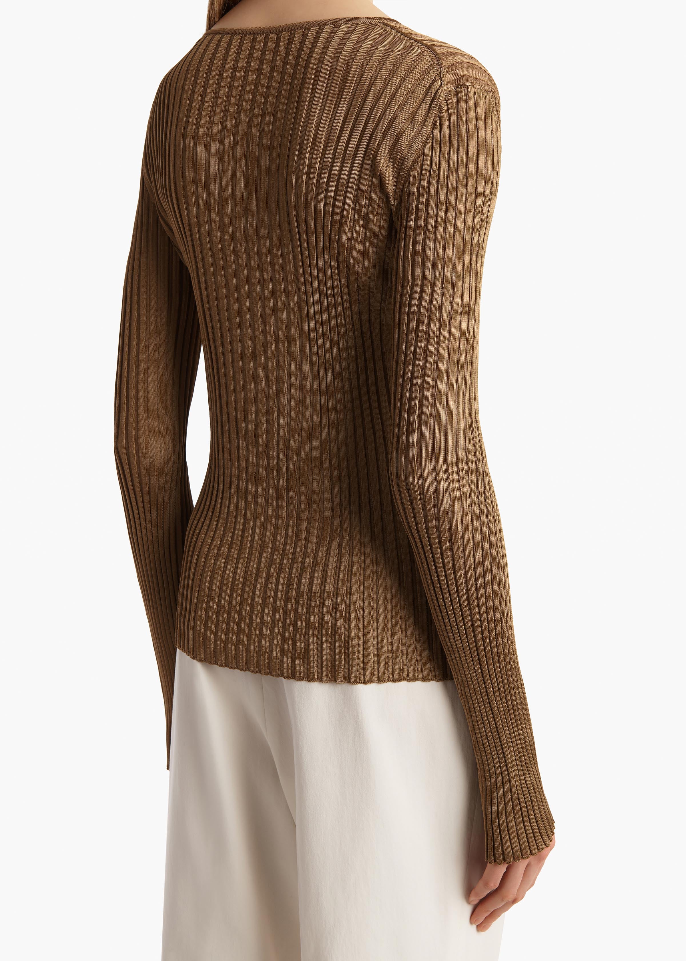 Khaite - Tia Top in Carob - Image 6